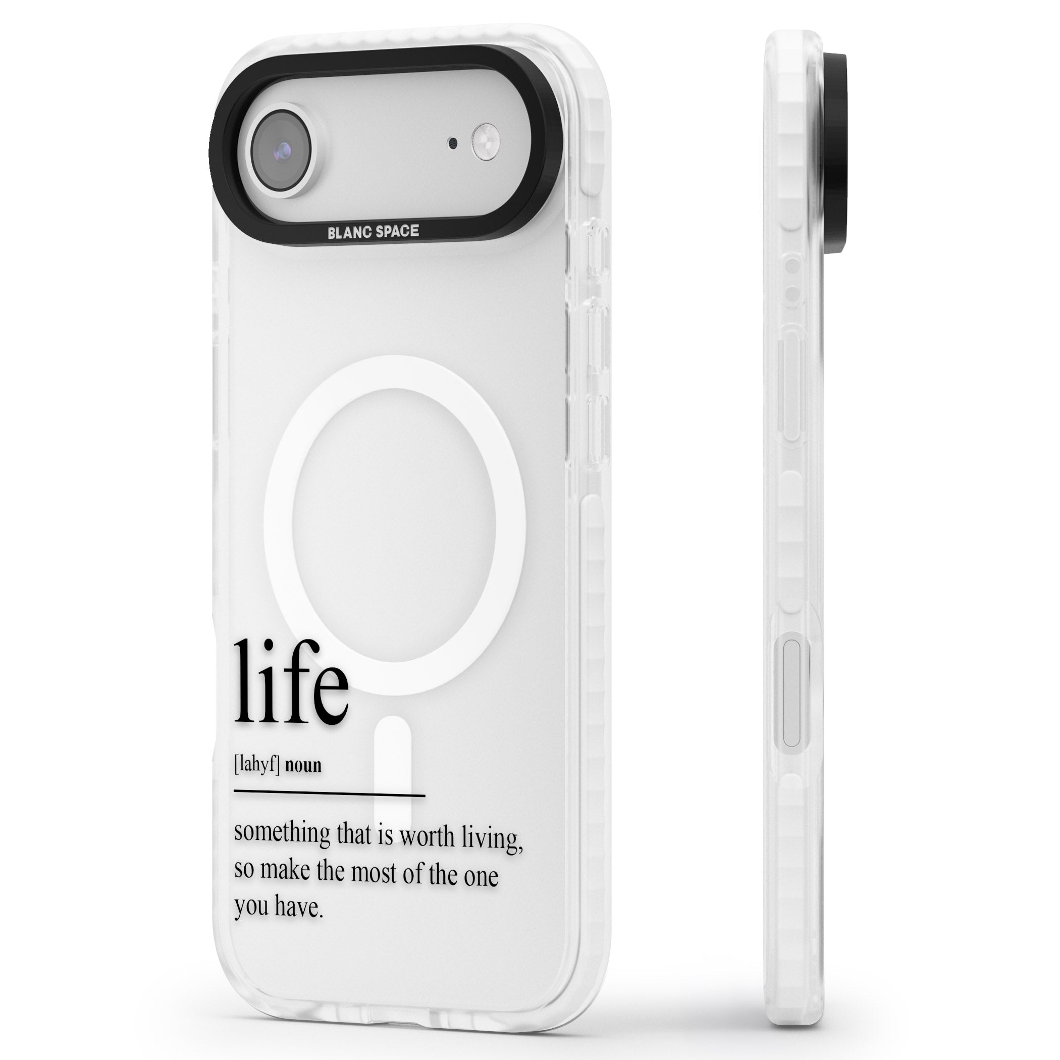 Life iPhone 17 Air Impact Pro Clear Phone Case Side Profile