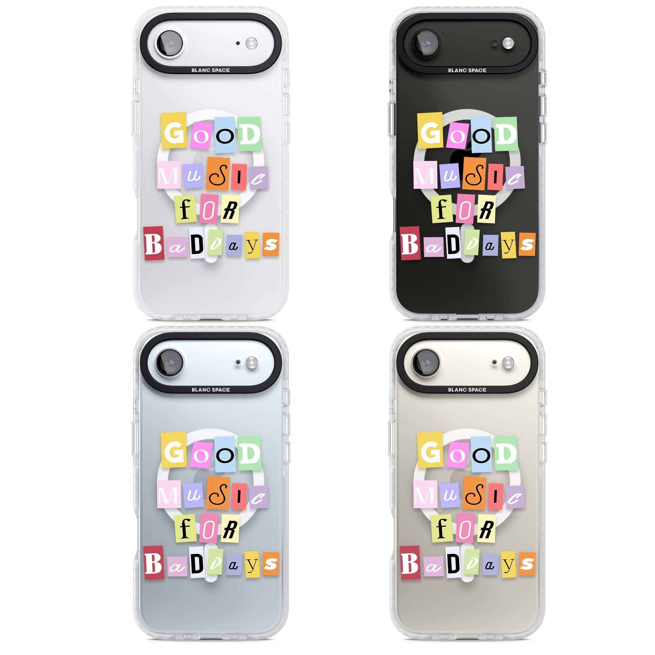 Good Music For Bad Days iPhone 17 Air Impact Pro Clear Phone Case APT Impact Protection