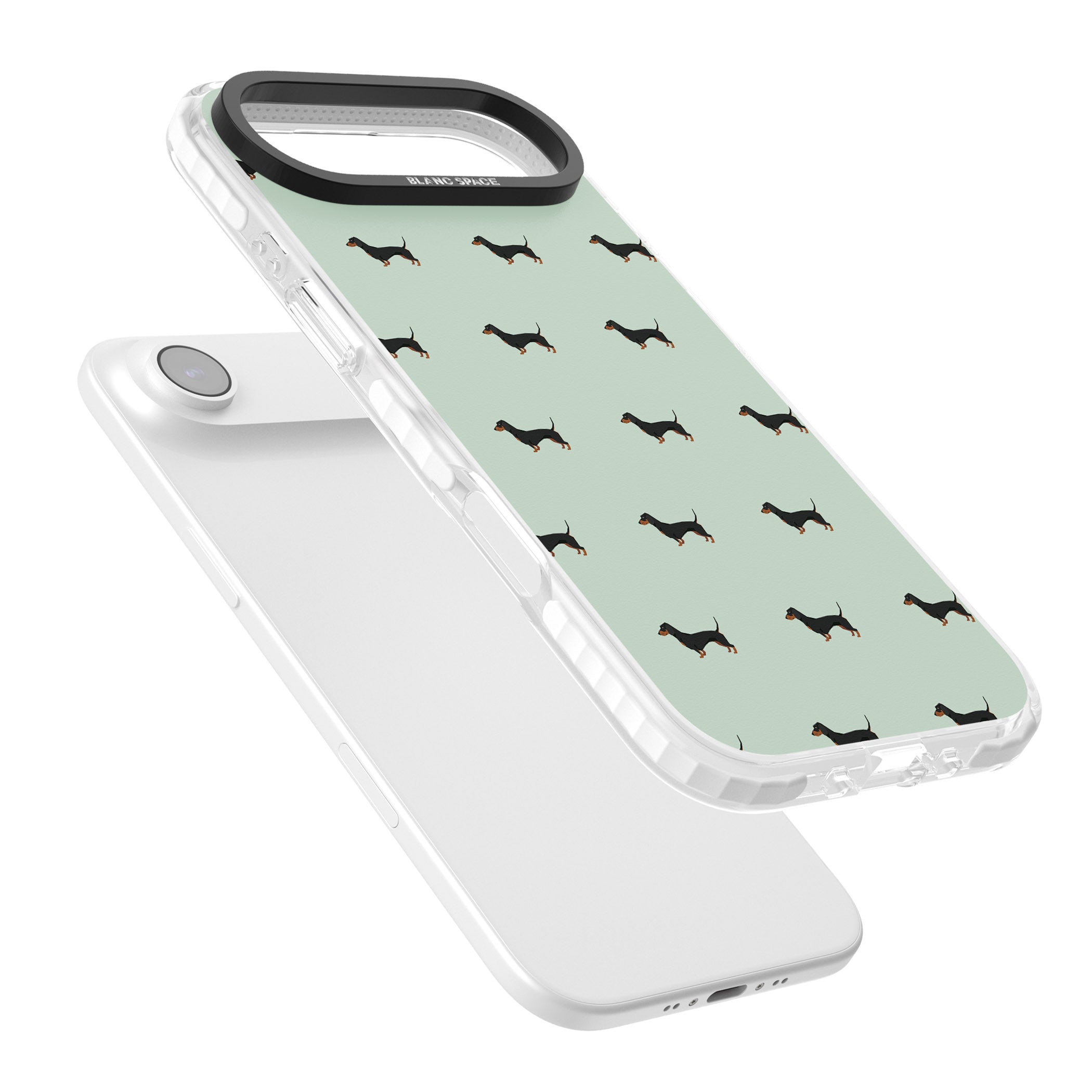 Dachshund Dog Pattern iPhone 17 Air Impact Pro Clear Phone Case Colours