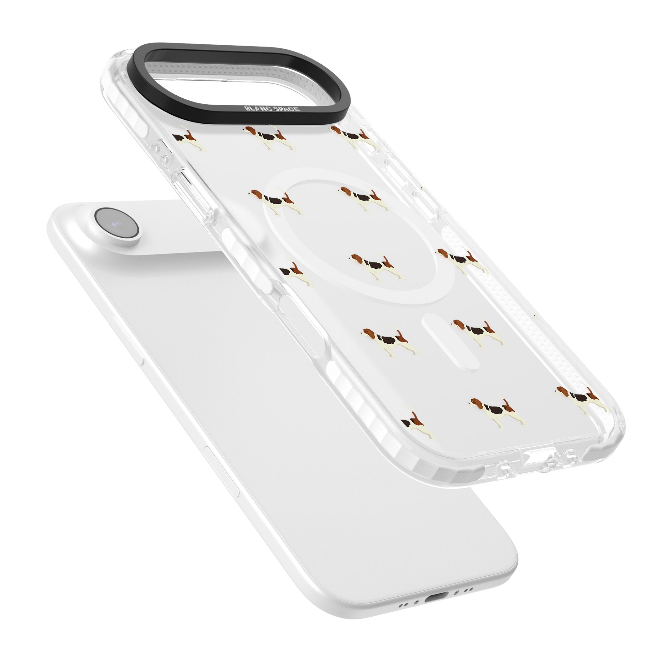 Beagle Dog Pattern iPhone 17 Air Impact Pro Clear Phone Case Colours