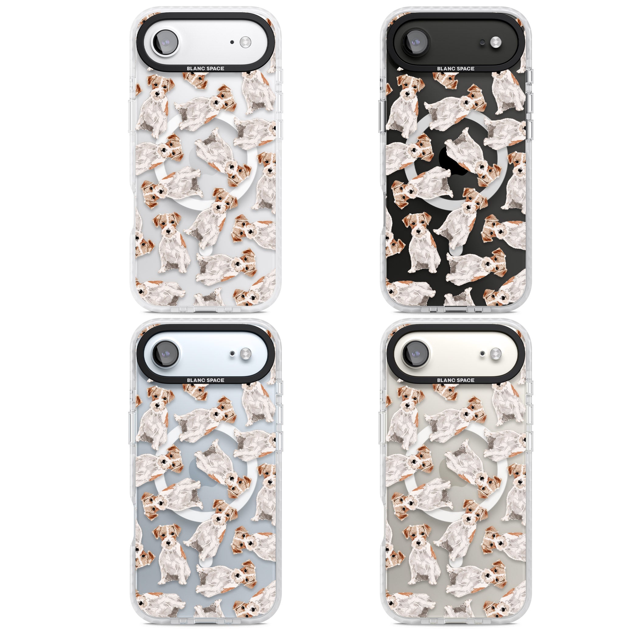 Whimsical Wirehaired Jack Russell iPhone 17 Air Impact Pro Clear Phone Case APT Impact Protection