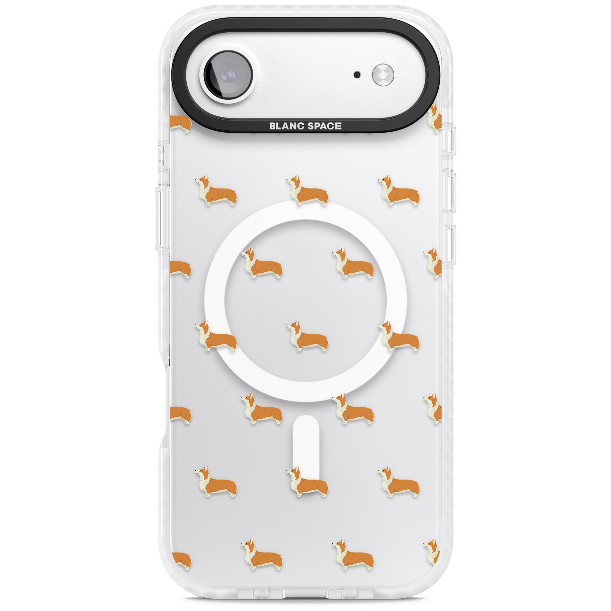Pembroke Welsh Corgi Pattern iPhone 17 Air Impact Pro Clear Phone Case