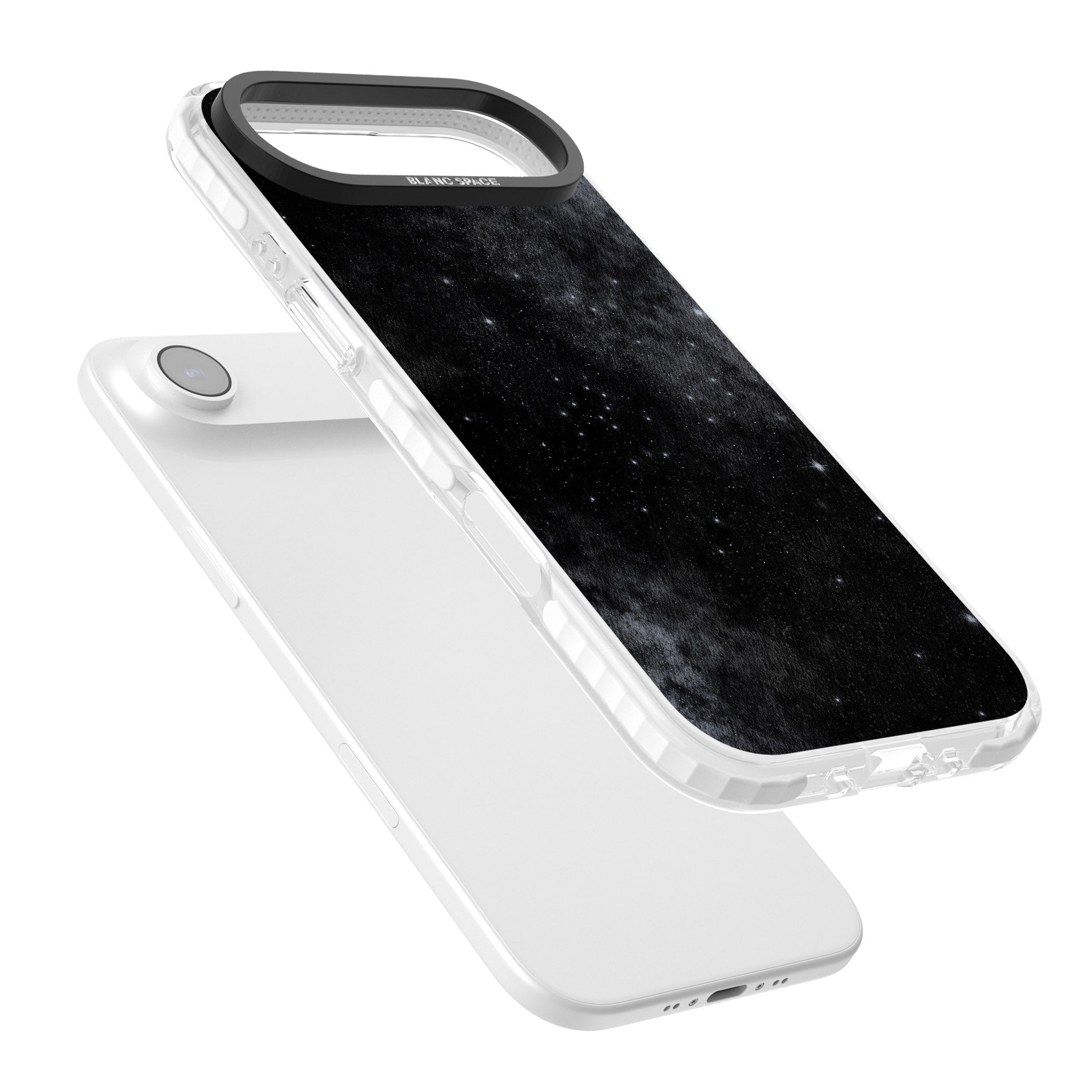 Night Sky Galaxies: Shimmering Stars iPhone 17 Air Impact Pro Clear Phone Case Colours