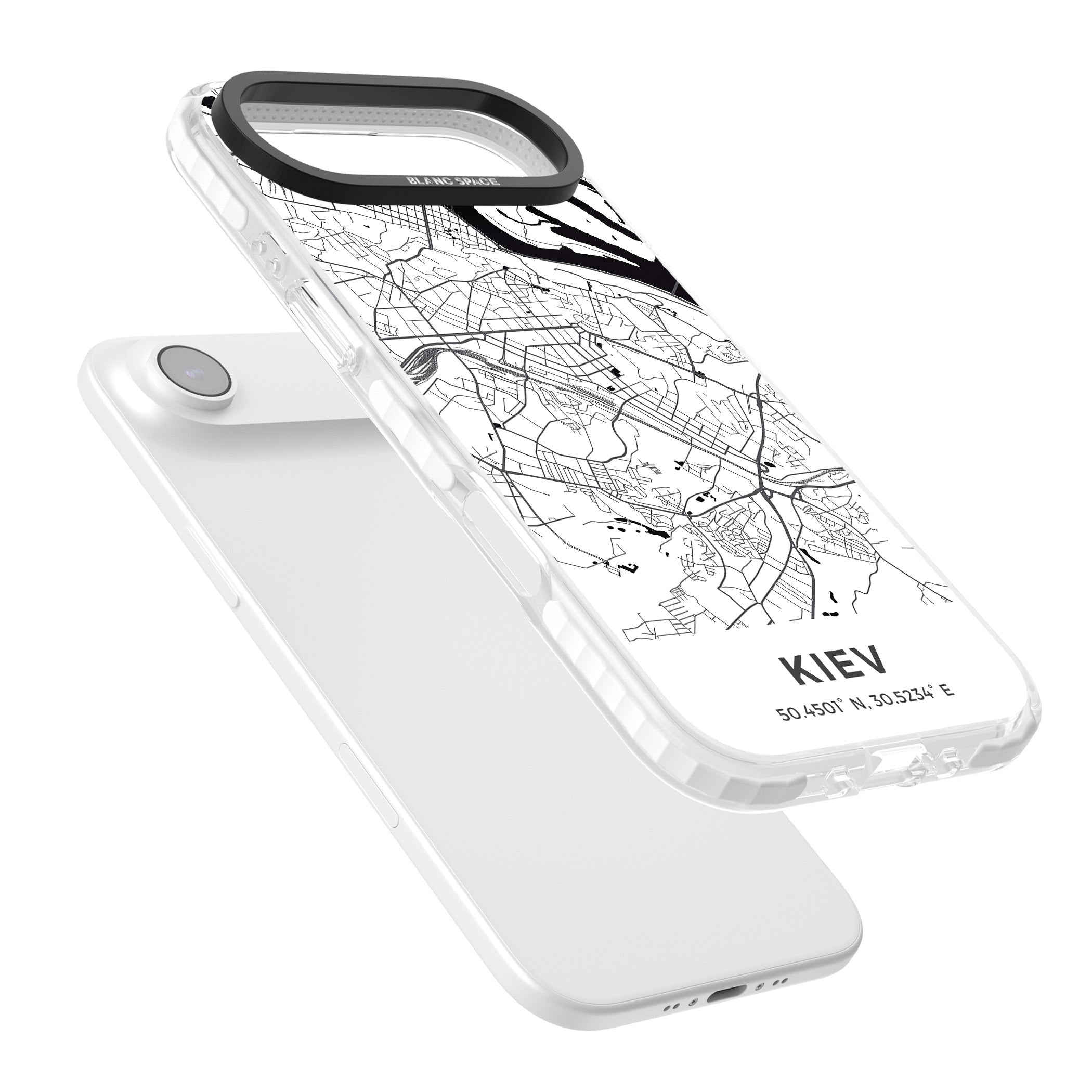 Kiev Map iPhone 17 Air Impact Pro Clear Phone Case Colours