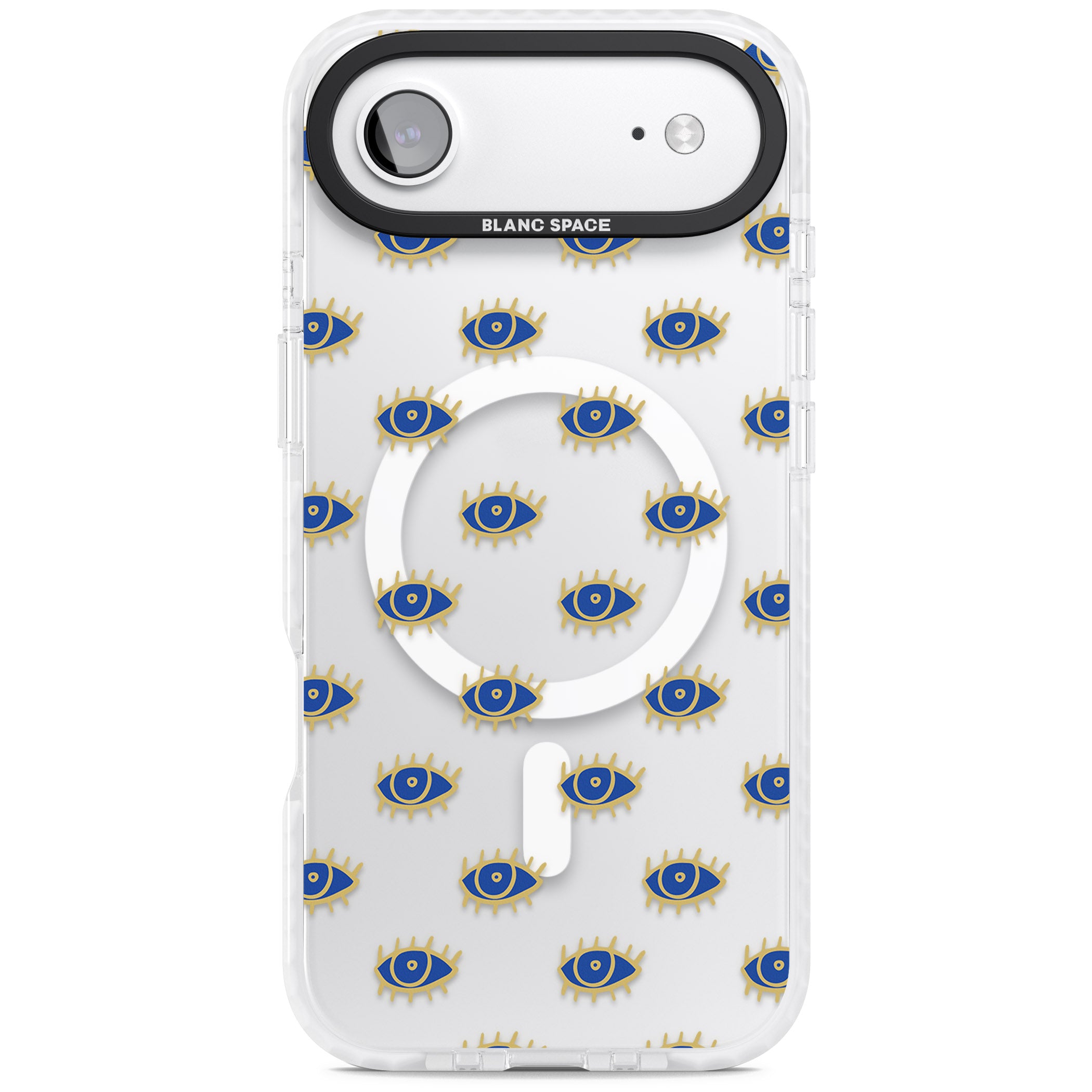 Psychedelic Eyes Pattern Classic iPhone 17 Air Impact Pro Clear Phone Case