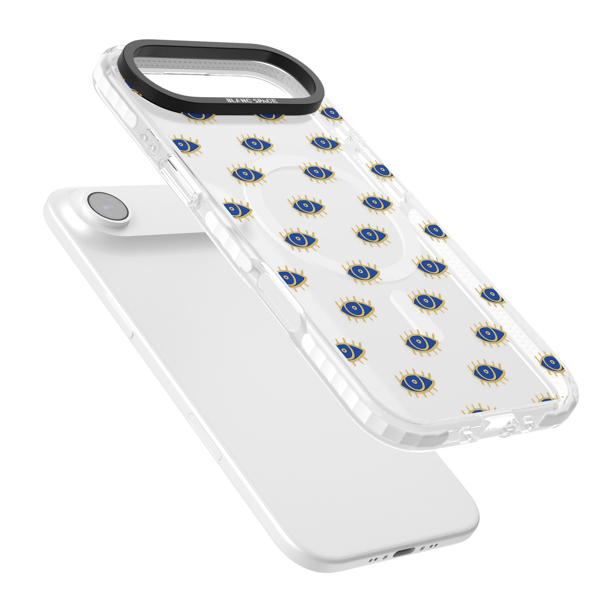 Psychedelic Eyes Pattern Classic iPhone 17 Air Impact Pro Clear Phone Case Colours