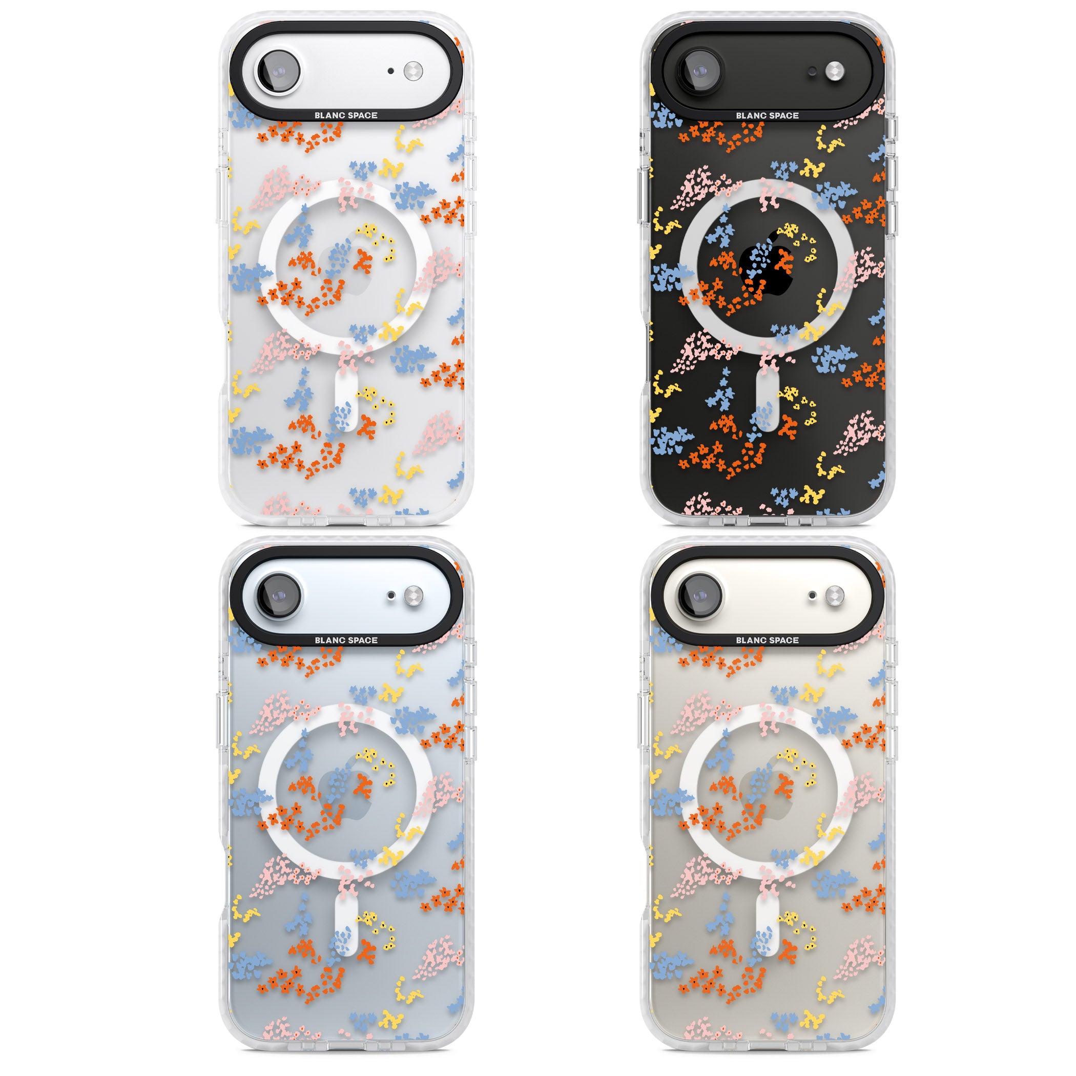 Floral Confetti: Transparent Delight iPhone 17 Air Impact Pro Clear Phone Case APT Impact Protection