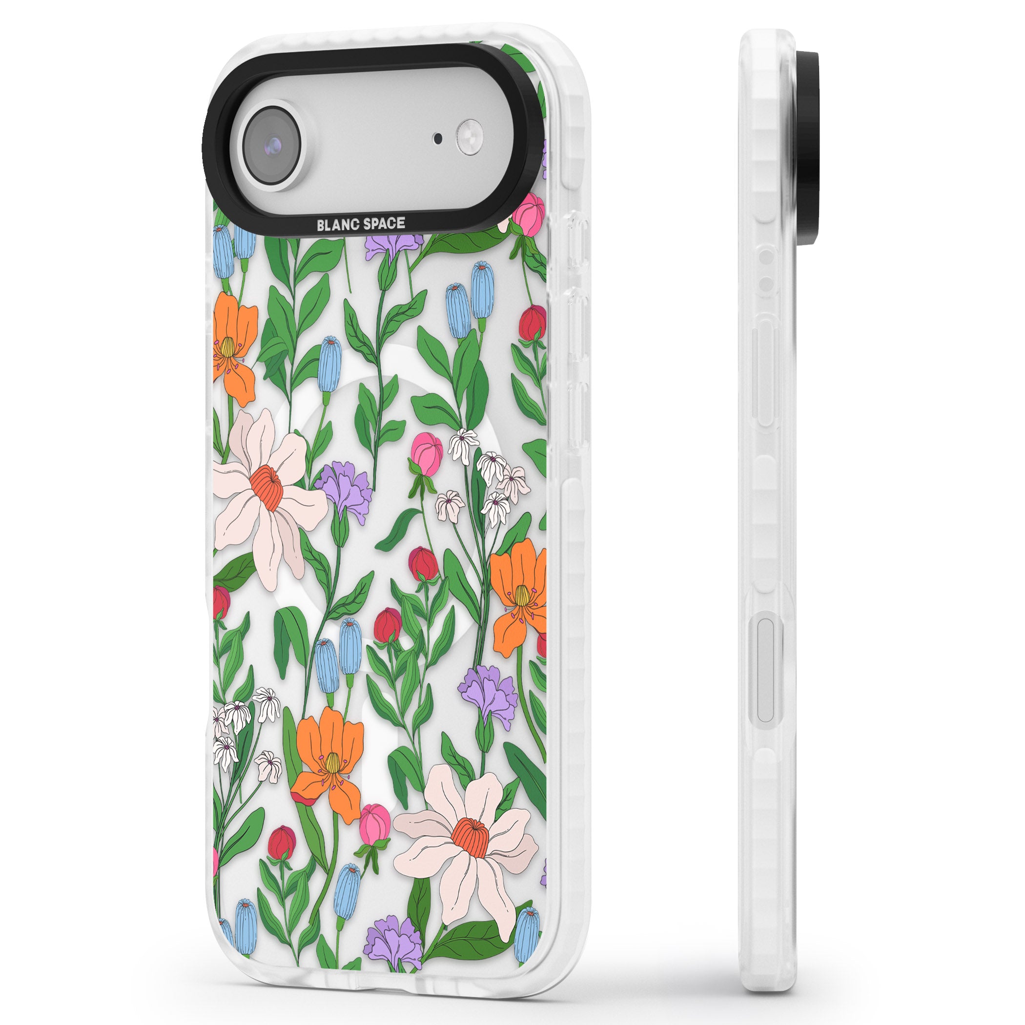 Full Bloom iPhone 17 Air Impact Pro Clear Phone Case Side Profile