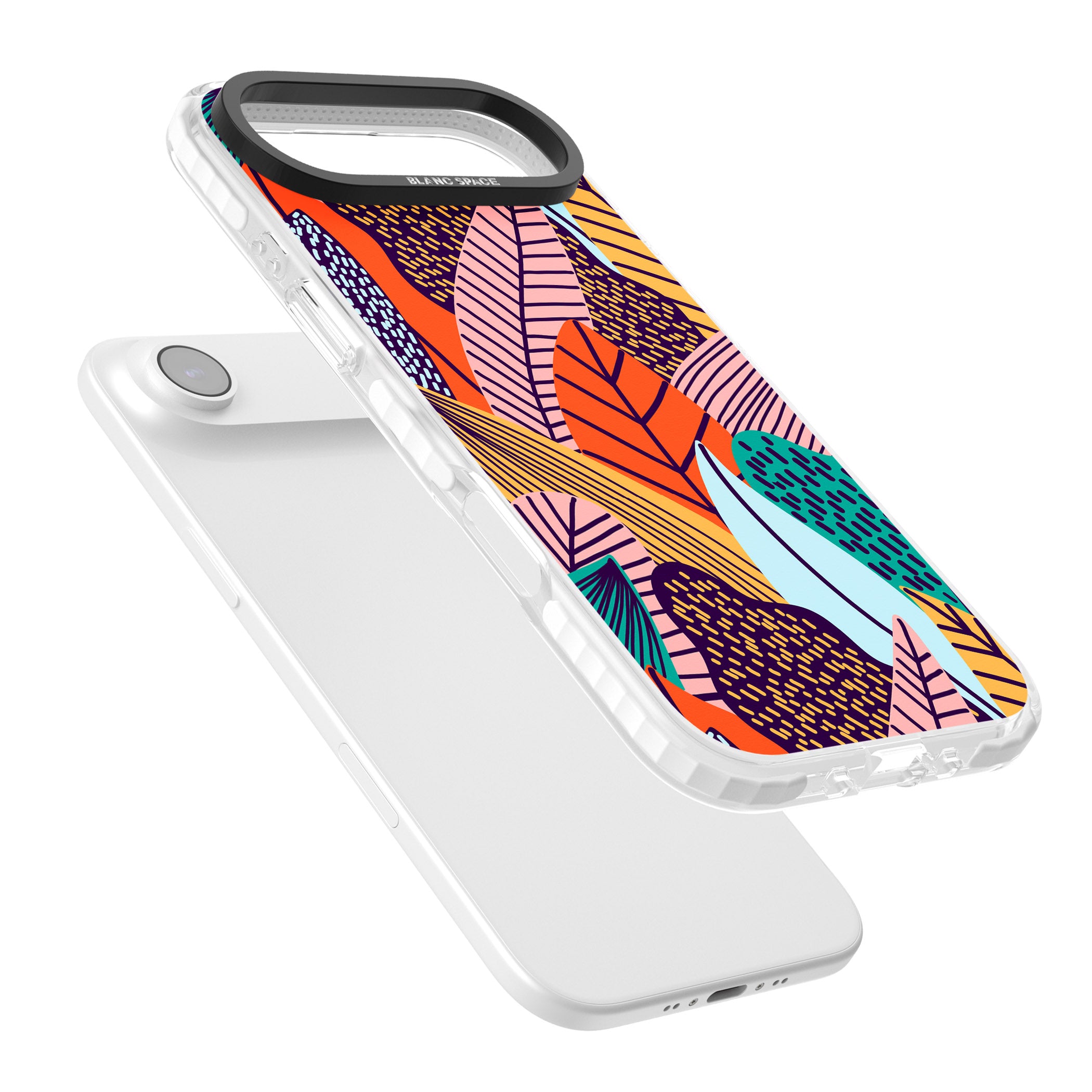 Abstract Leaves iPhone 17 Air Impact Pro Clear Phone Case Colours