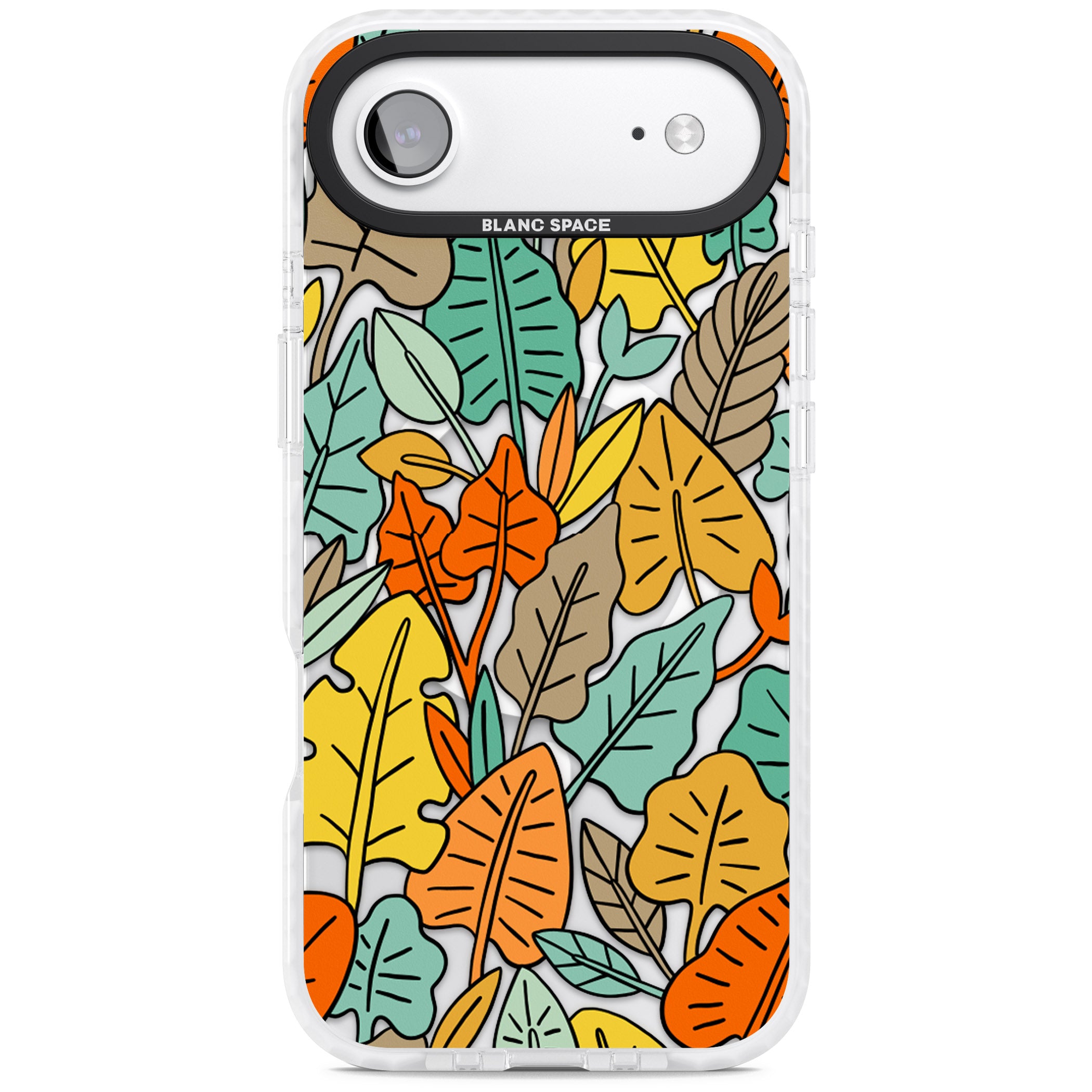 Pastel Toned Autumn Leaves iPhone 17 Air Impact Pro Clear Phone Case