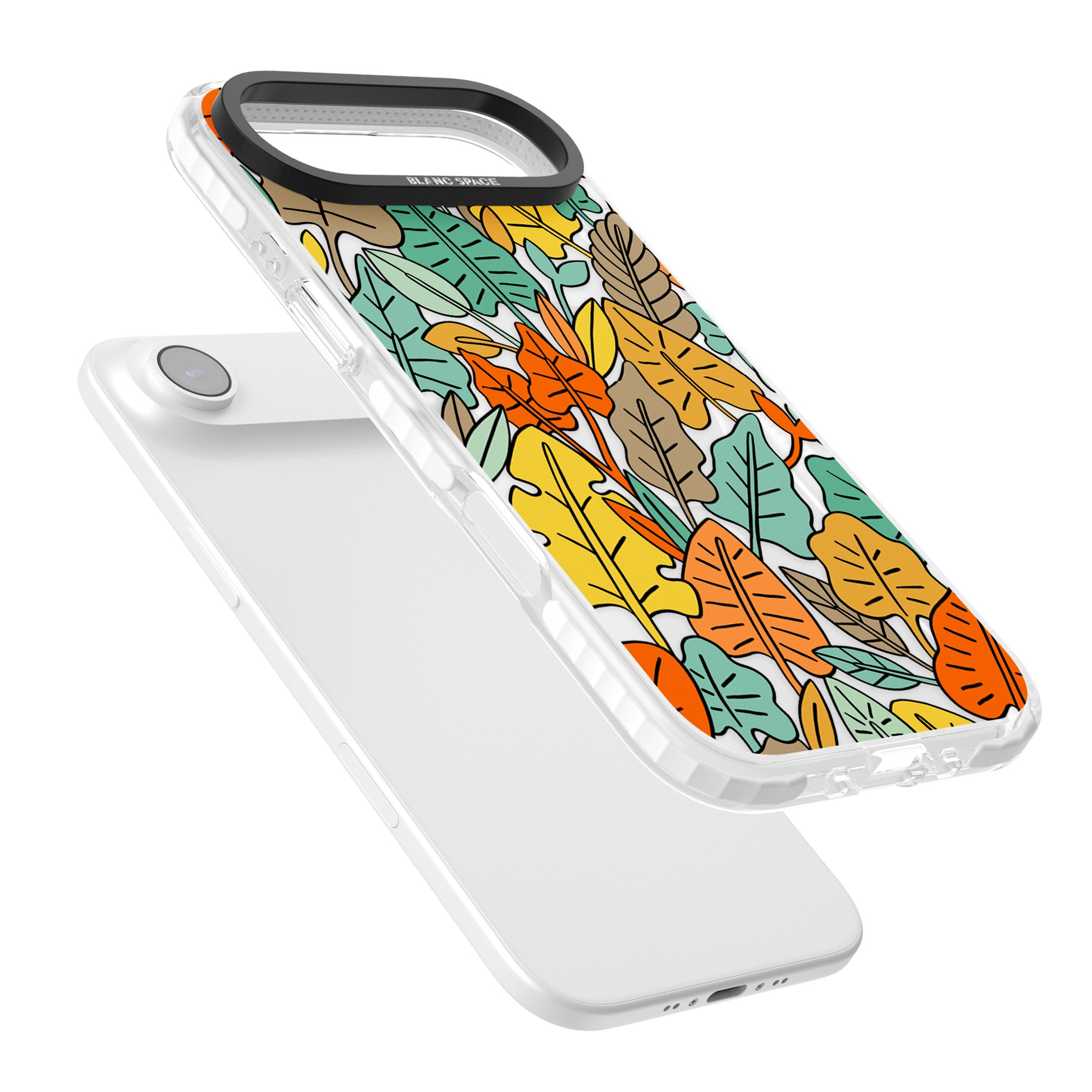 Pastel Toned Autumn Leaves iPhone 17 Air Impact Pro Clear Phone Case Colours