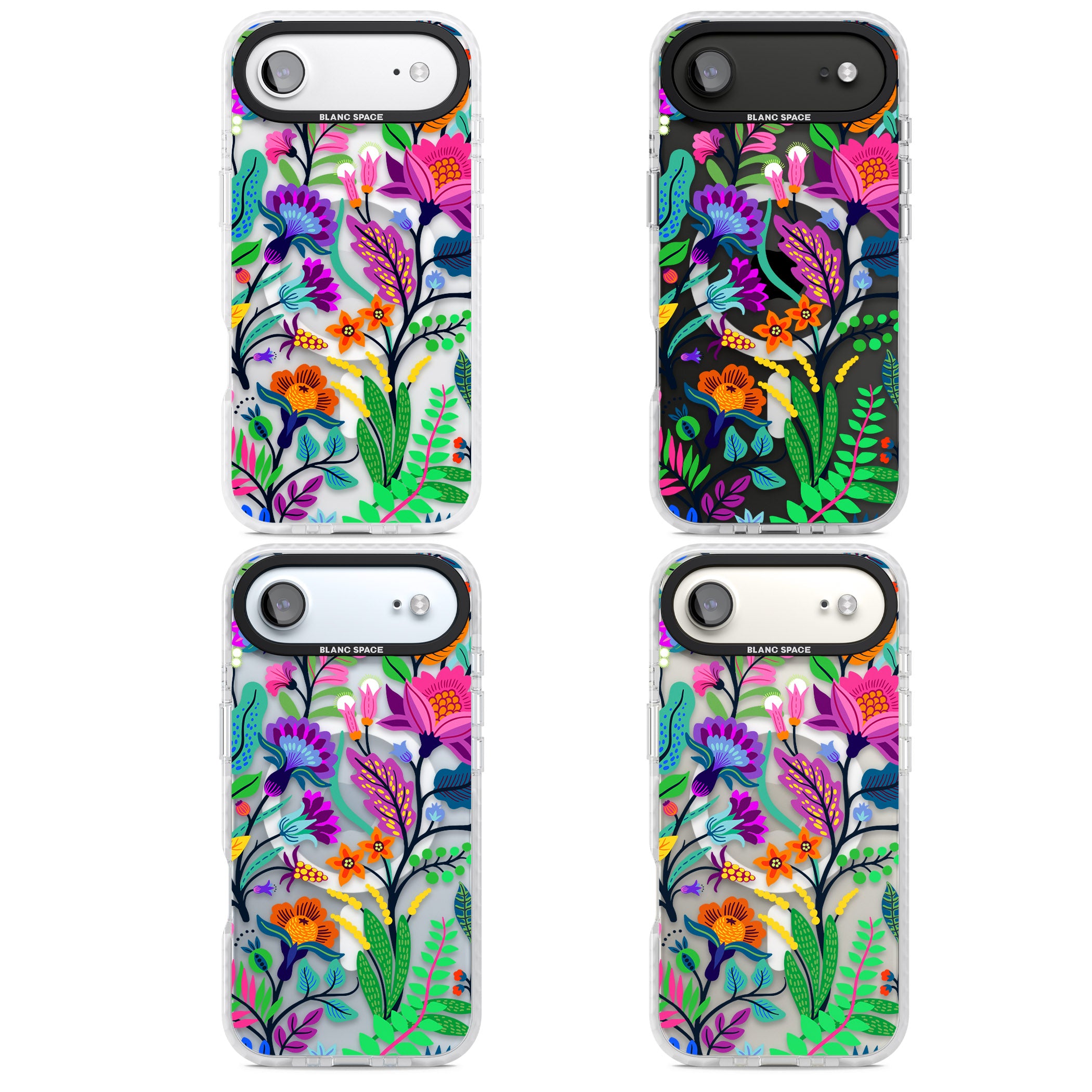 Floral Vibe iPhone 17 Air Impact Pro Clear Phone Case APT Impact Protection