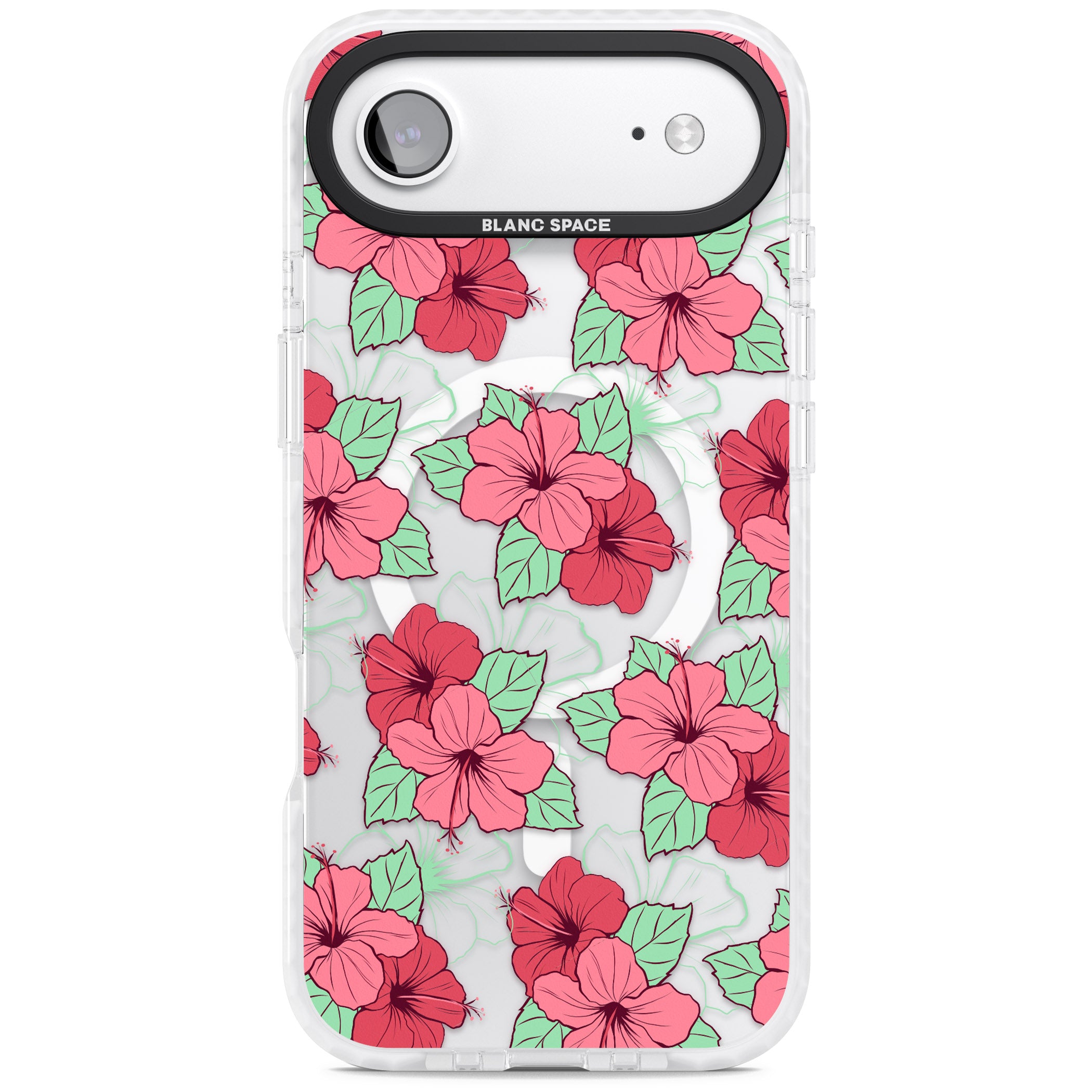 Pink Peony iPhone 17 Air Impact Pro Clear Phone Case