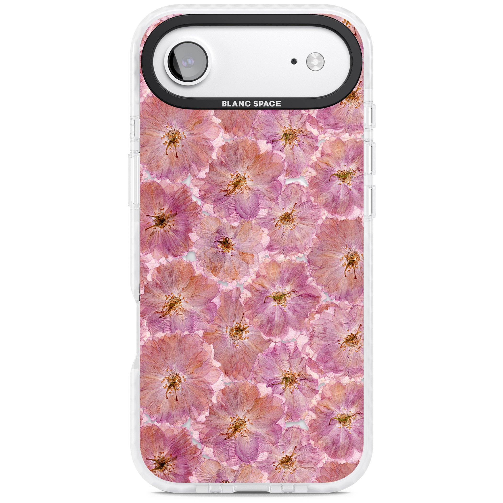 Large Pink Florals iPhone 17 Air Impact Pro Clear Phone Case