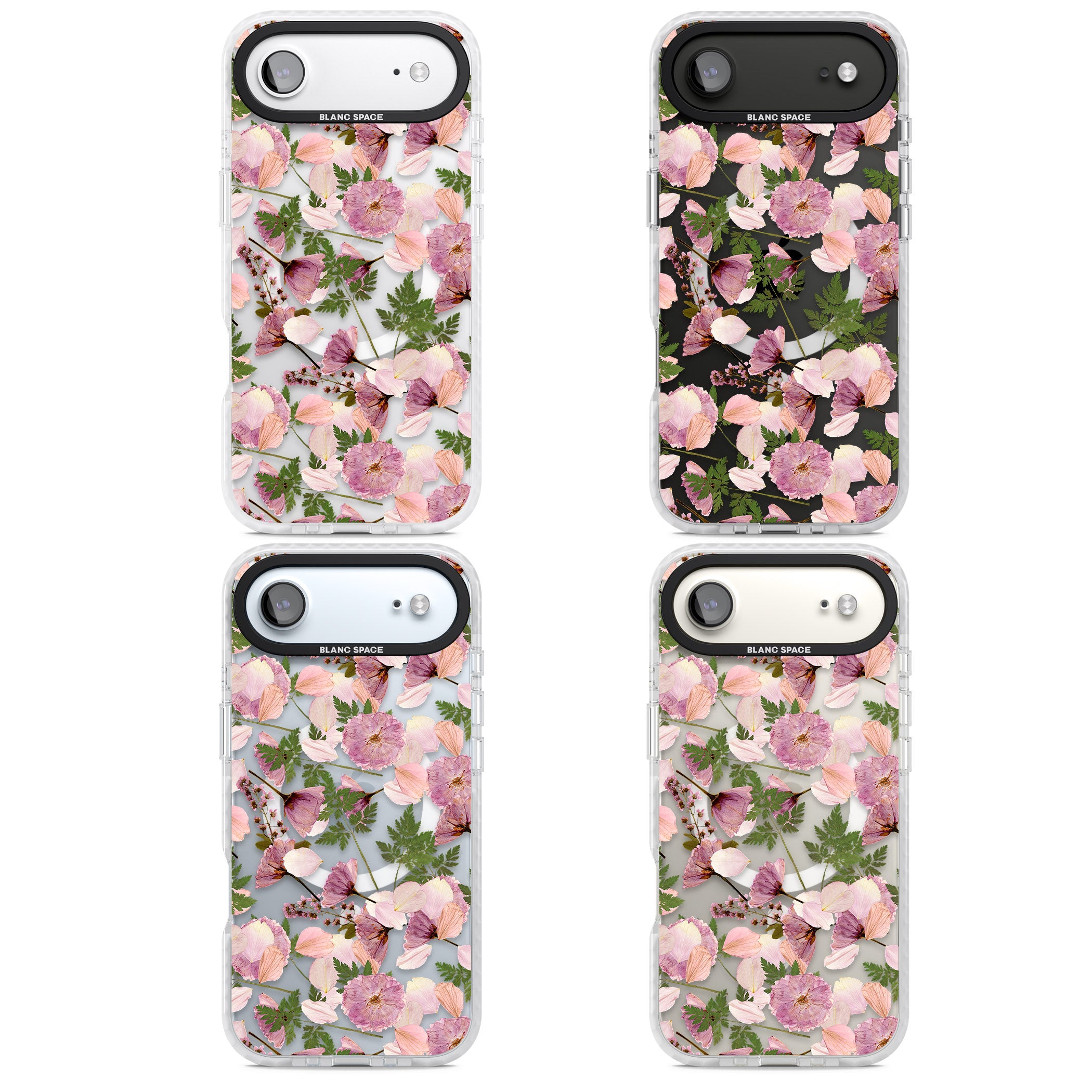 Pink Floral Appreciation iPhone 17 Air Impact Pro Clear Phone Case APT Impact Protection