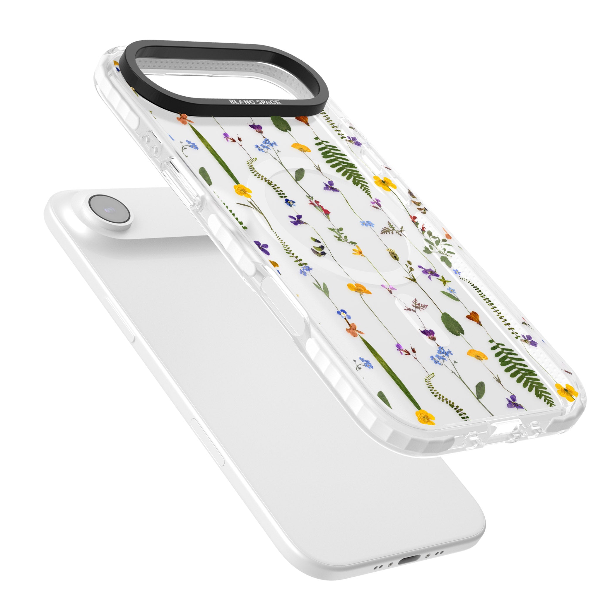 Wildflower Chain iPhone 17 Air Impact Pro Clear Phone Case Colours