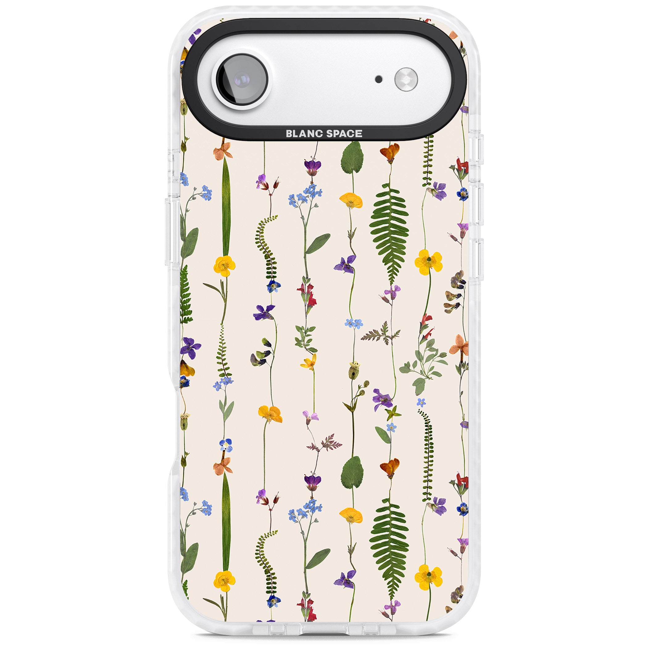 Wildflower Vertical iPhone 17 Air Impact Pro Clear Phone Case