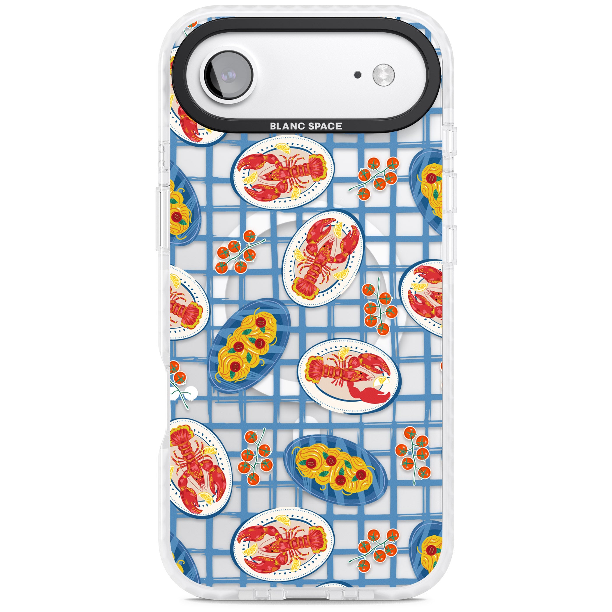 Lobster & Pasta Picnic iPhone 17 Air Impact Pro Clear Phone Case