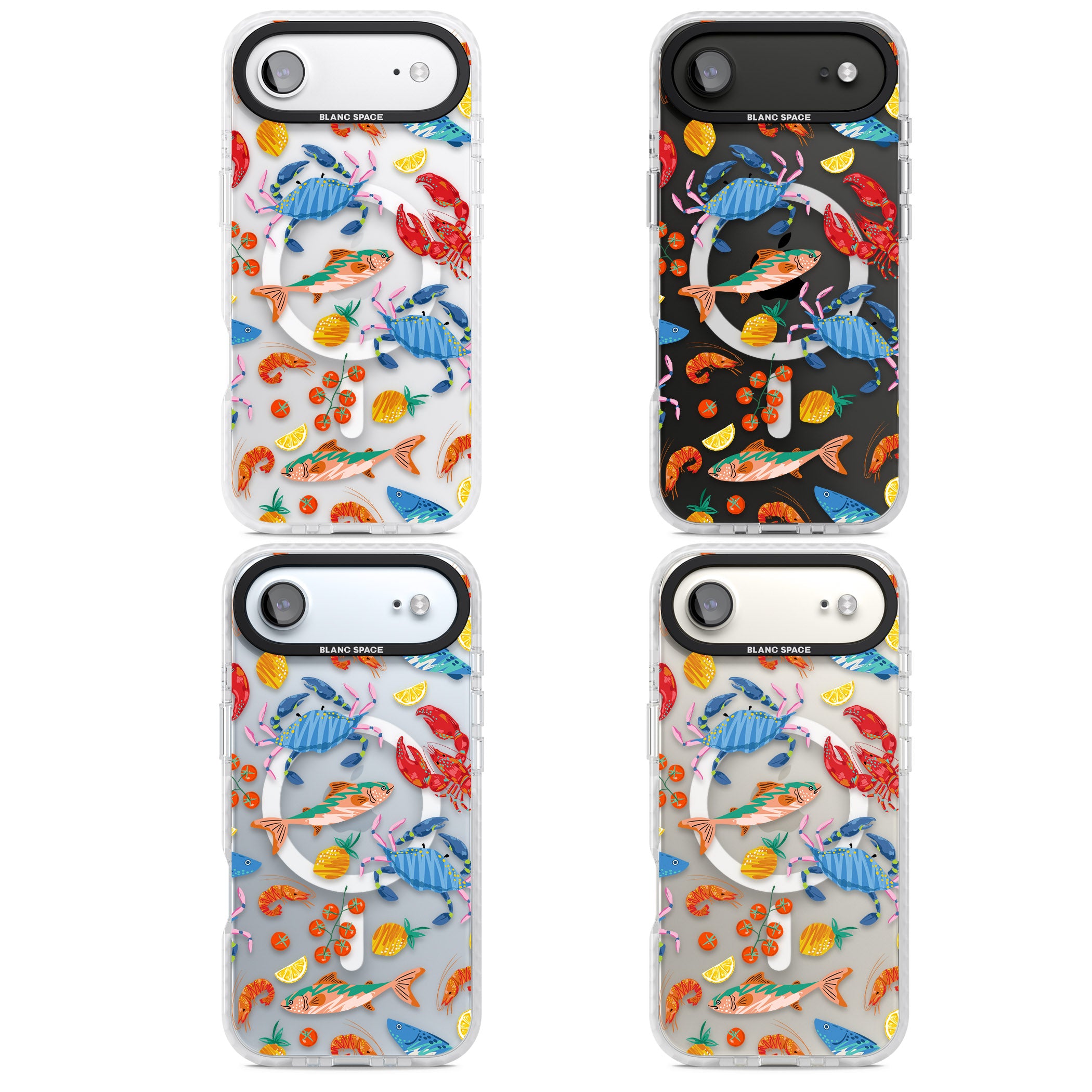 Vibrant Sealife iPhone 17 Air Impact Pro Clear Phone Case APT Impact Protection