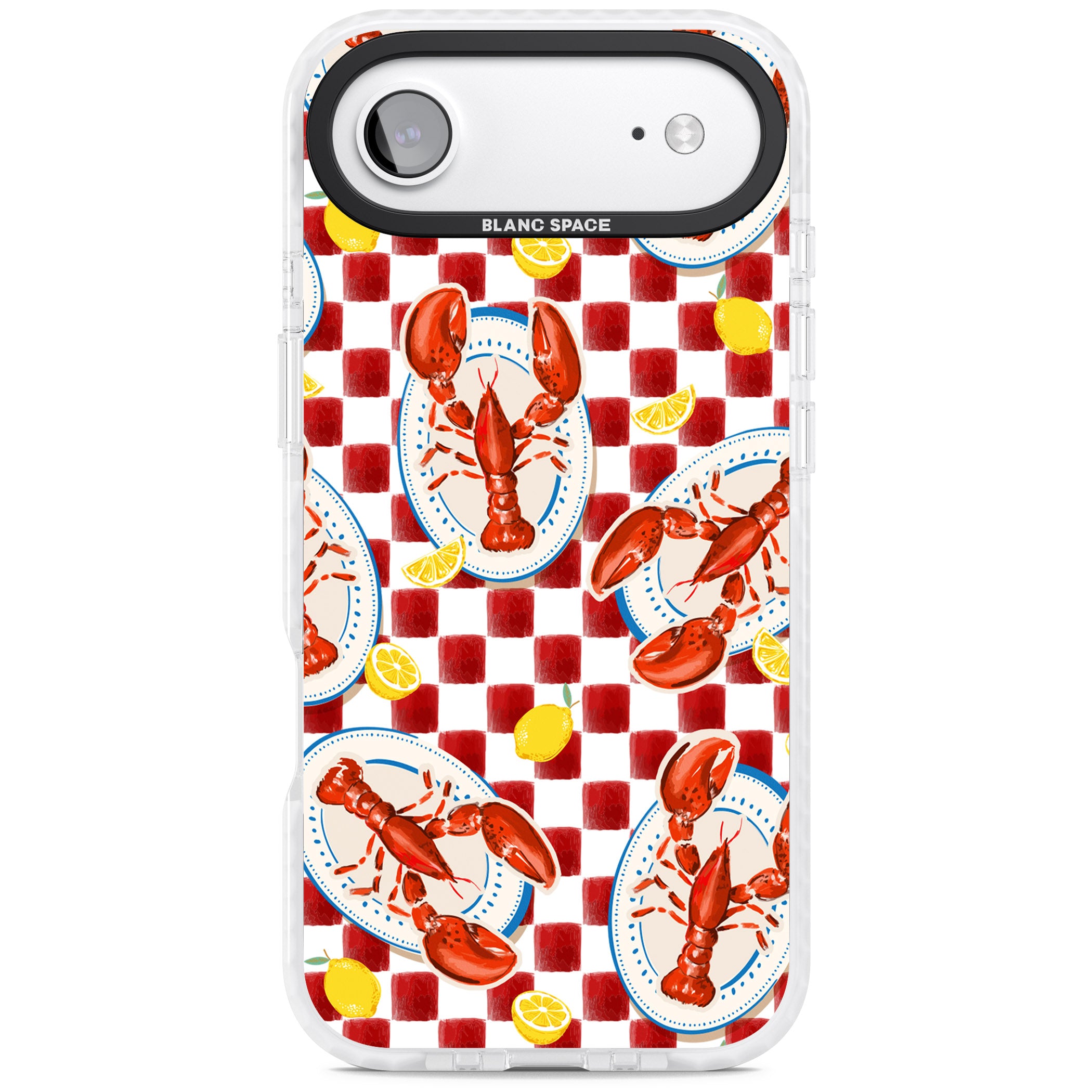 Red Lobster Checkered iPhone 17 Air Impact Pro Clear Phone Case