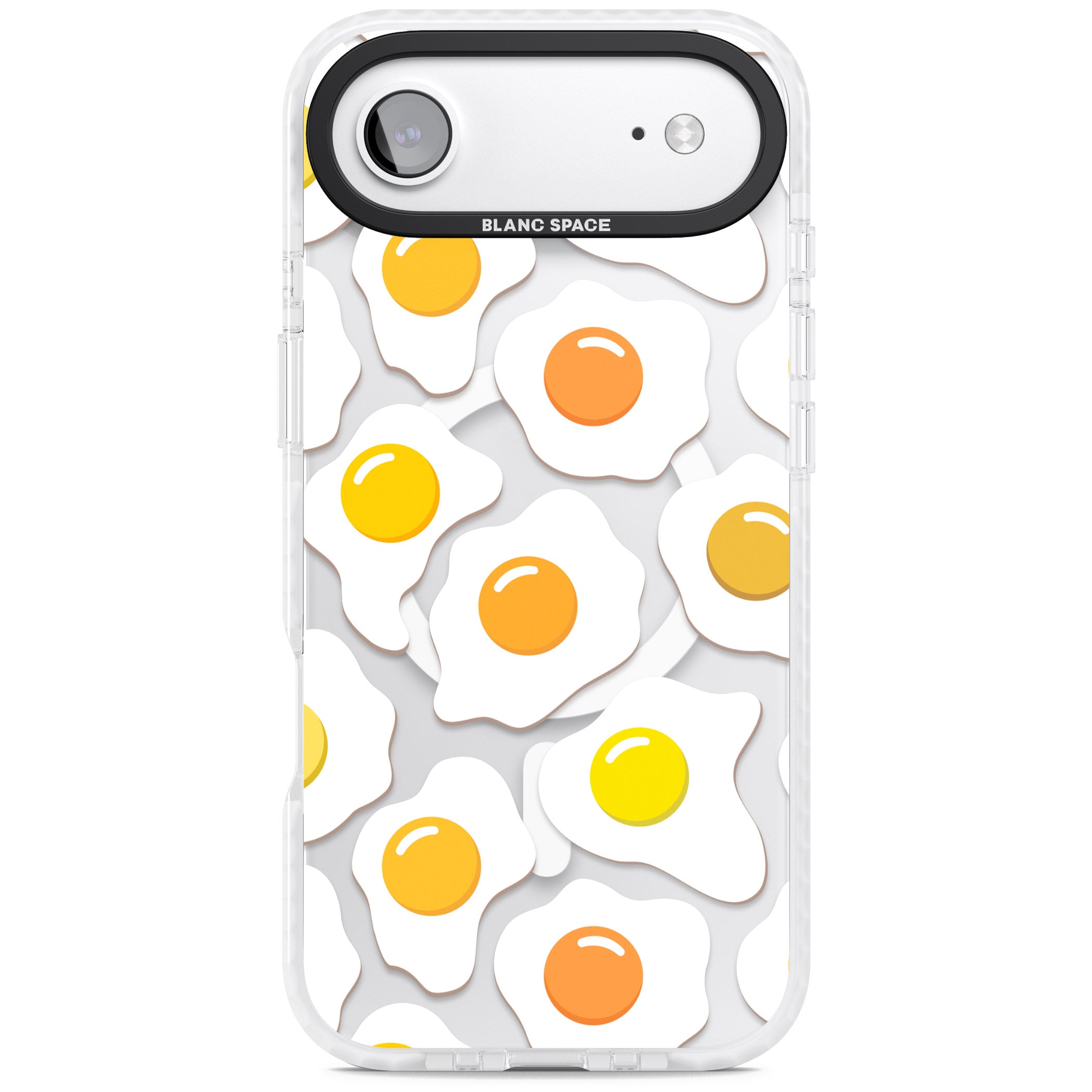 Fried Egg Pattern iPhone 17 Air Impact Pro Clear Phone Case