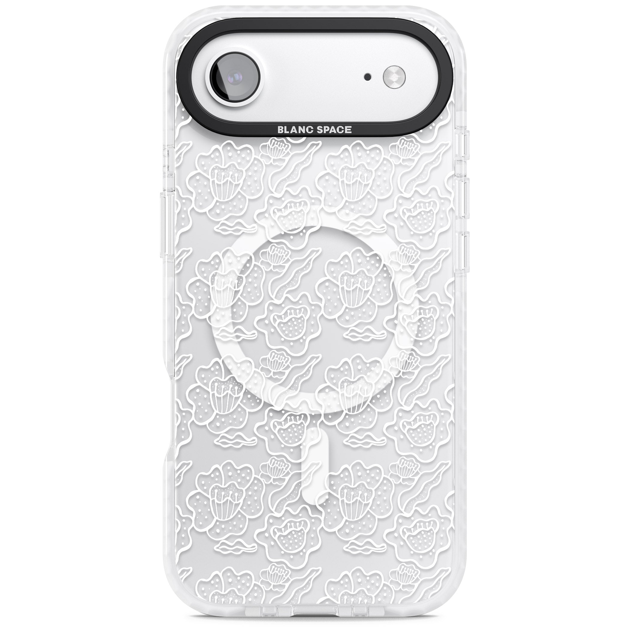Funky Floral Pattern iPhone 17 Air Impact Pro Clear Phone Case