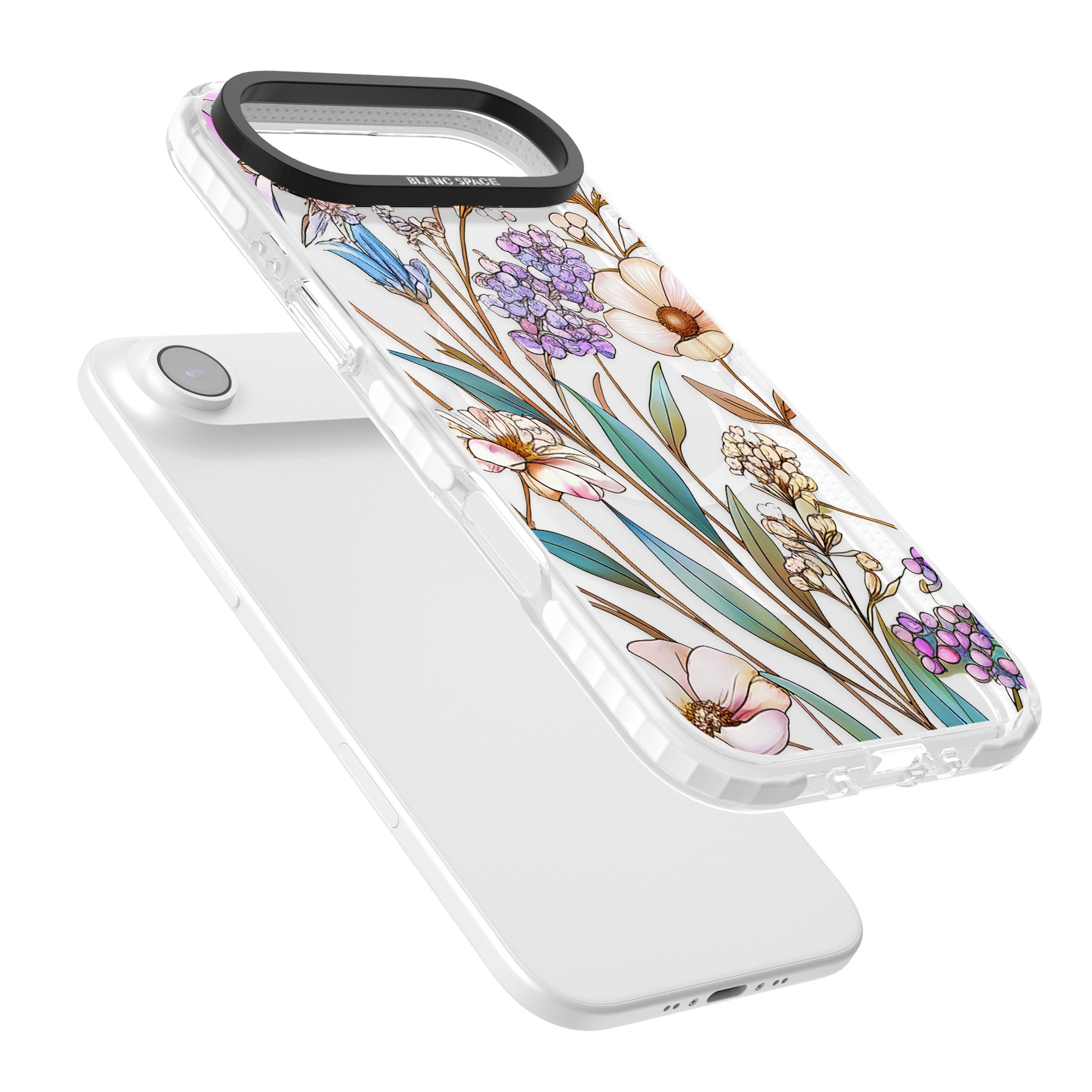 Glass Wildflower Mix iPhone 17 Air Impact Pro Clear Phone Case Colours