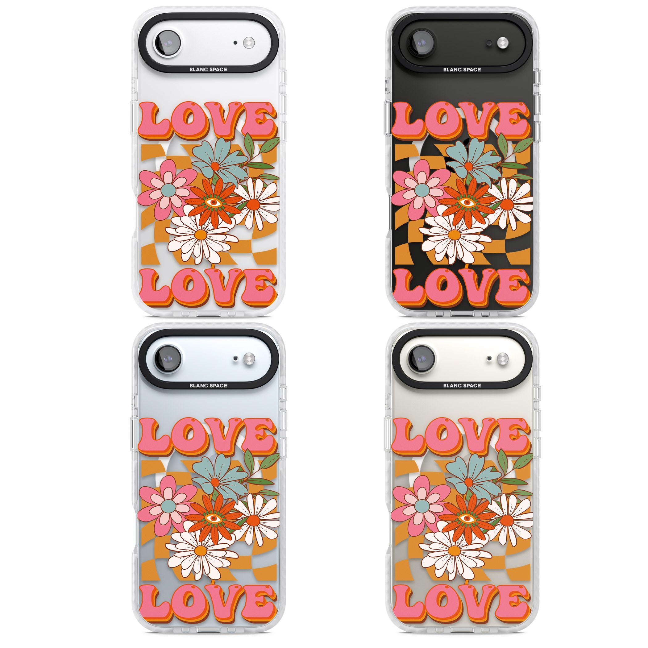 Love Bloom iPhone 17 Air Impact Pro Clear Phone Case APT Impact Protection