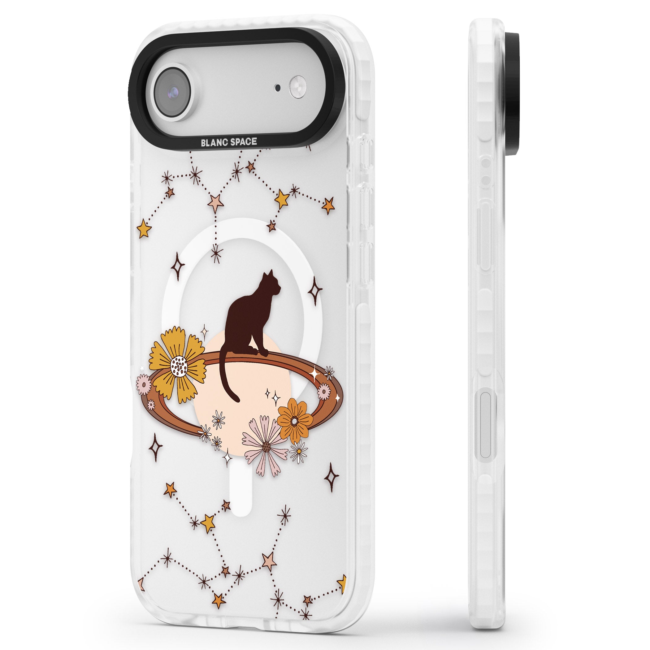 Feline Phenomenon iPhone 17 Air Impact Pro Clear Phone Case Side Profile