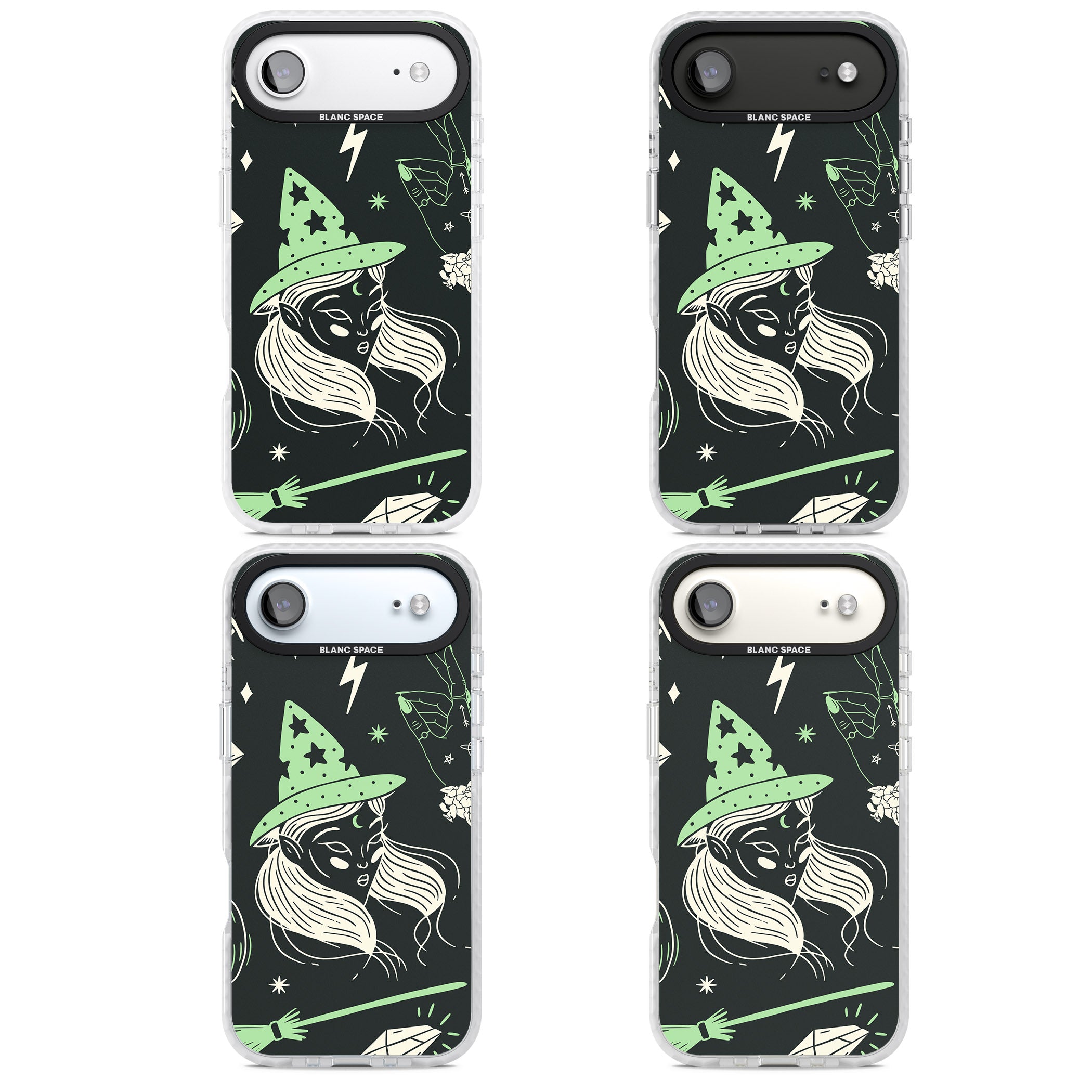 Astrology Witch Pattern iPhone 17 Air Impact Pro Clear Phone Case APT Impact Protection