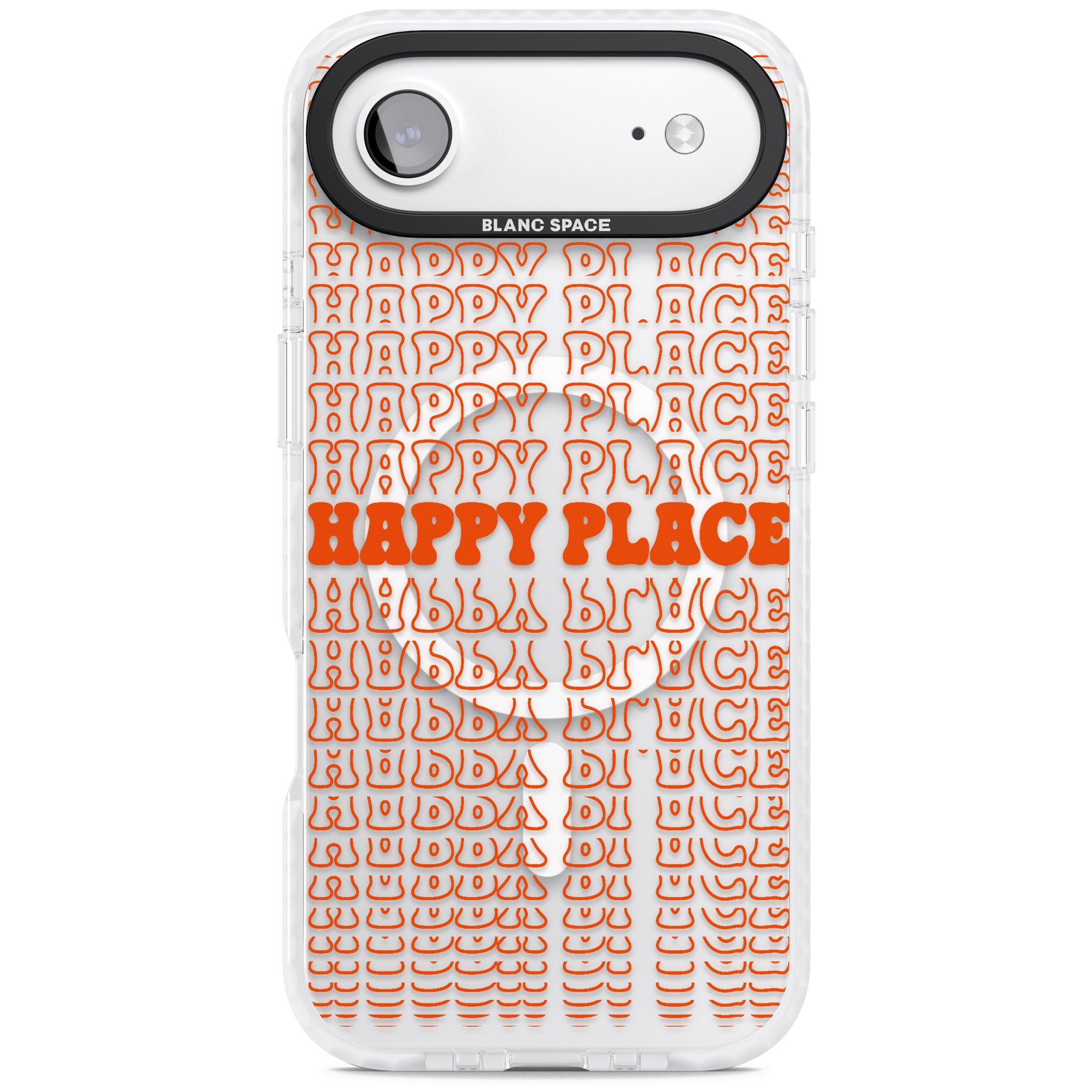 Happy Place (Orange) iPhone 17 Air Impact Pro Clear Phone Case
