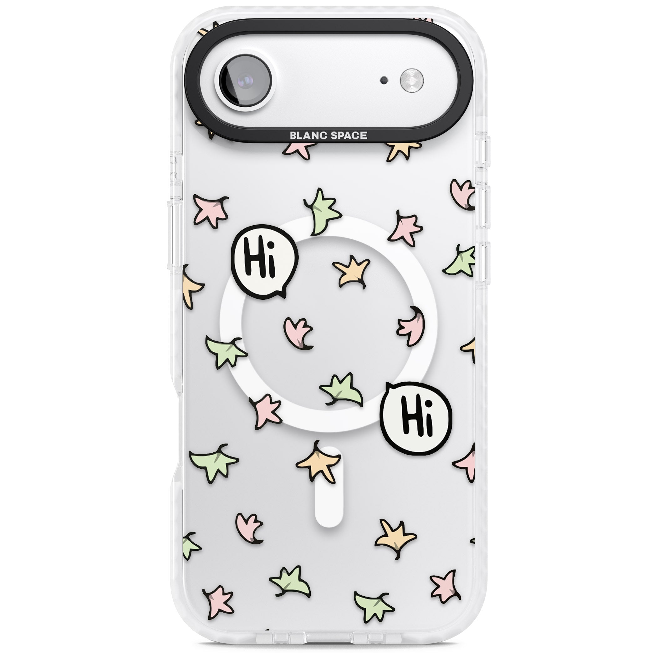 Heartstopper Leaves Pattern iPhone 17 Air Impact Pro Clear Phone Case