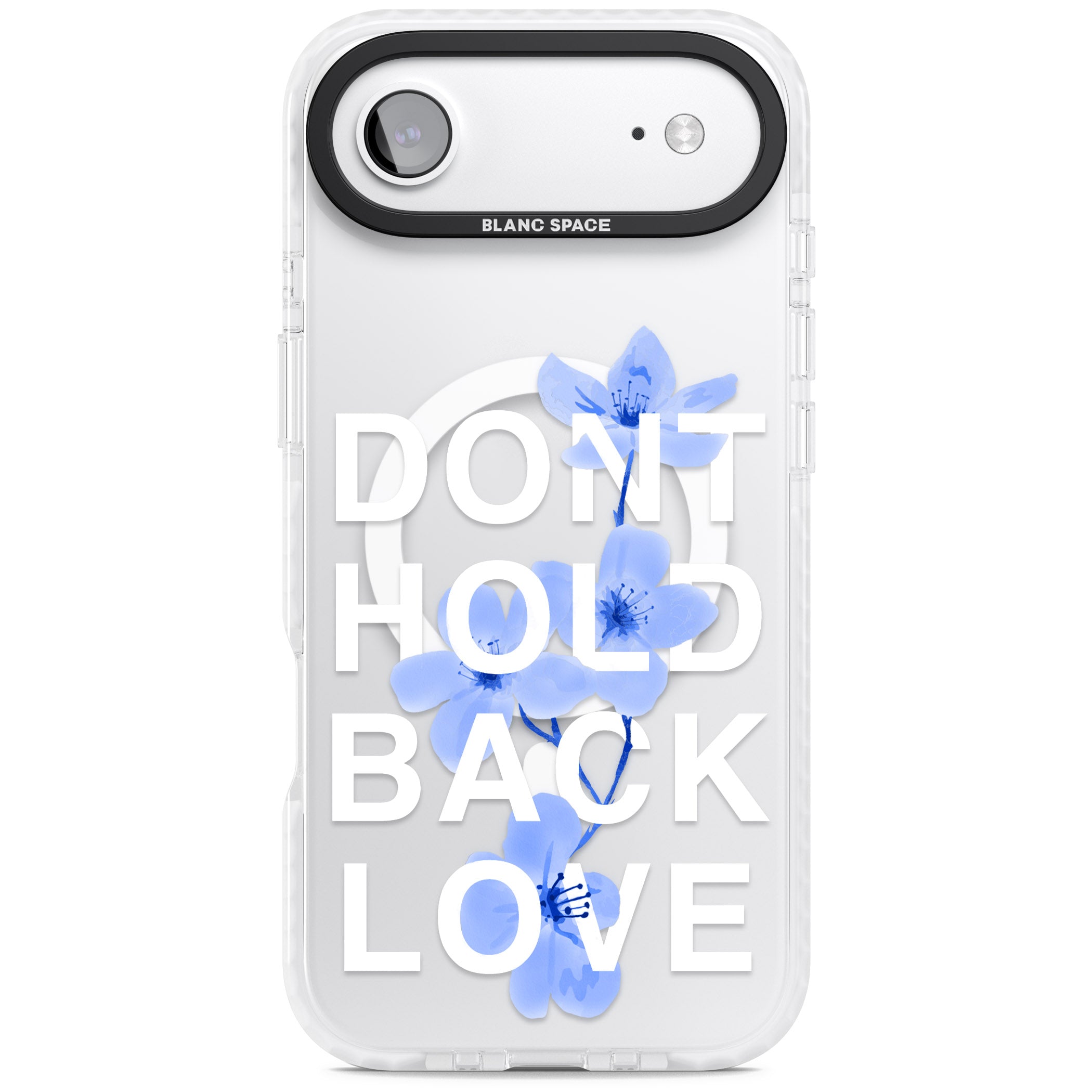 Don'T Hold Back Love Blue & White iPhone 17 Air Impact Pro Clear Phone Case