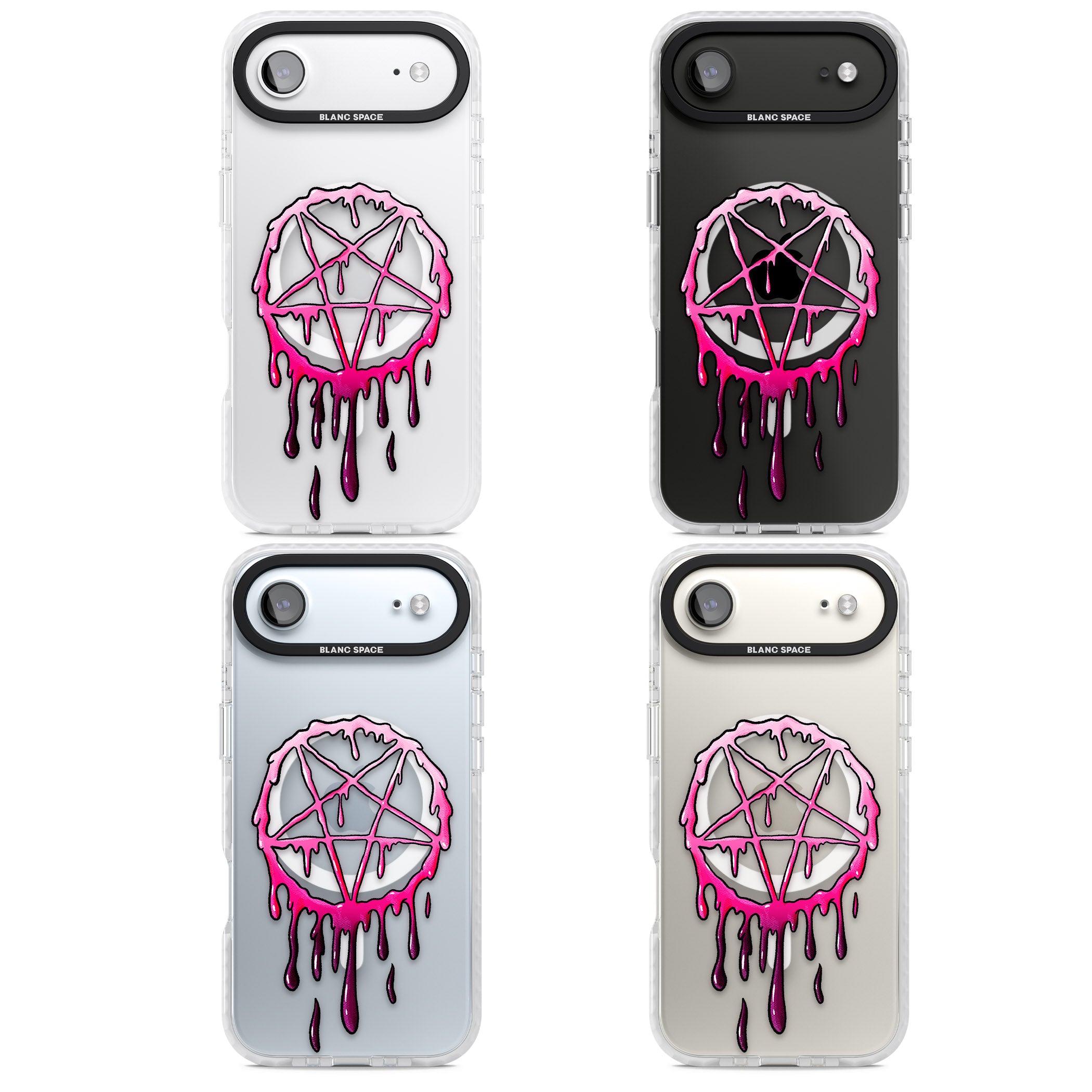 Pentagram Of Blood iPhone 17 Air Impact Pro Clear Phone Case APT Impact Protection