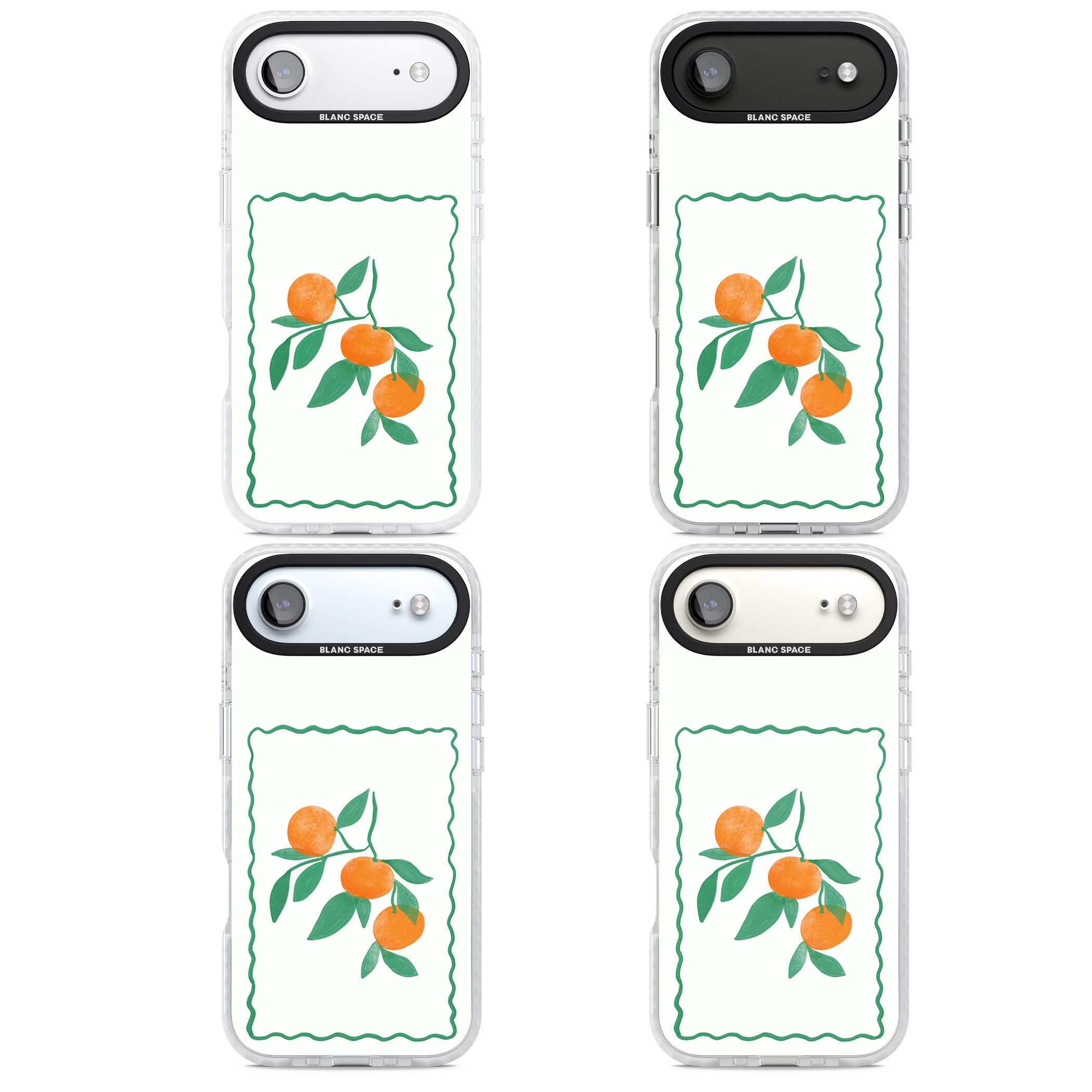 Italian Oranges iPhone 17 Air Impact Pro Clear Phone Case APT Impact Protection