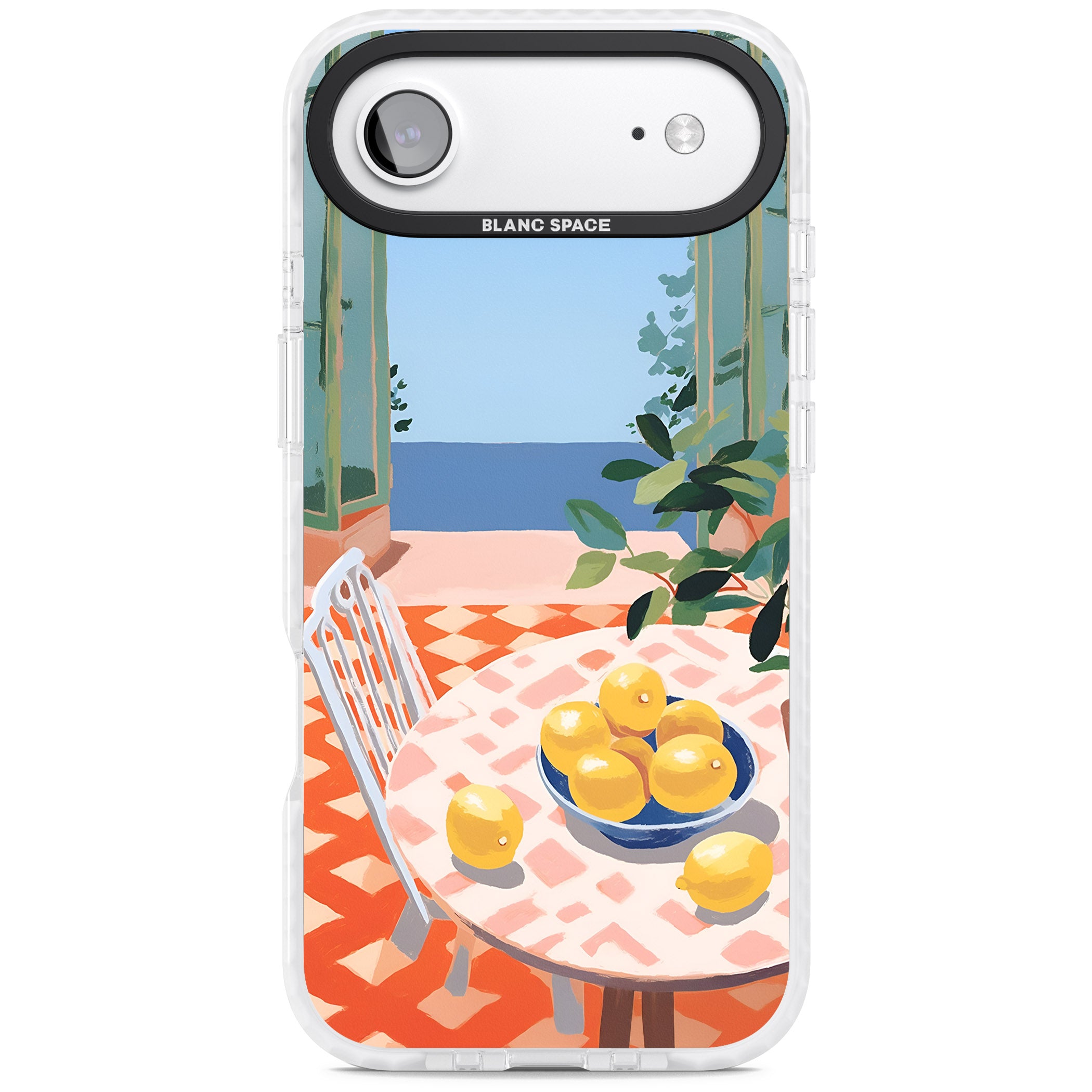 Seaside Lemons iPhone 17 Air Impact Pro Clear Phone Case