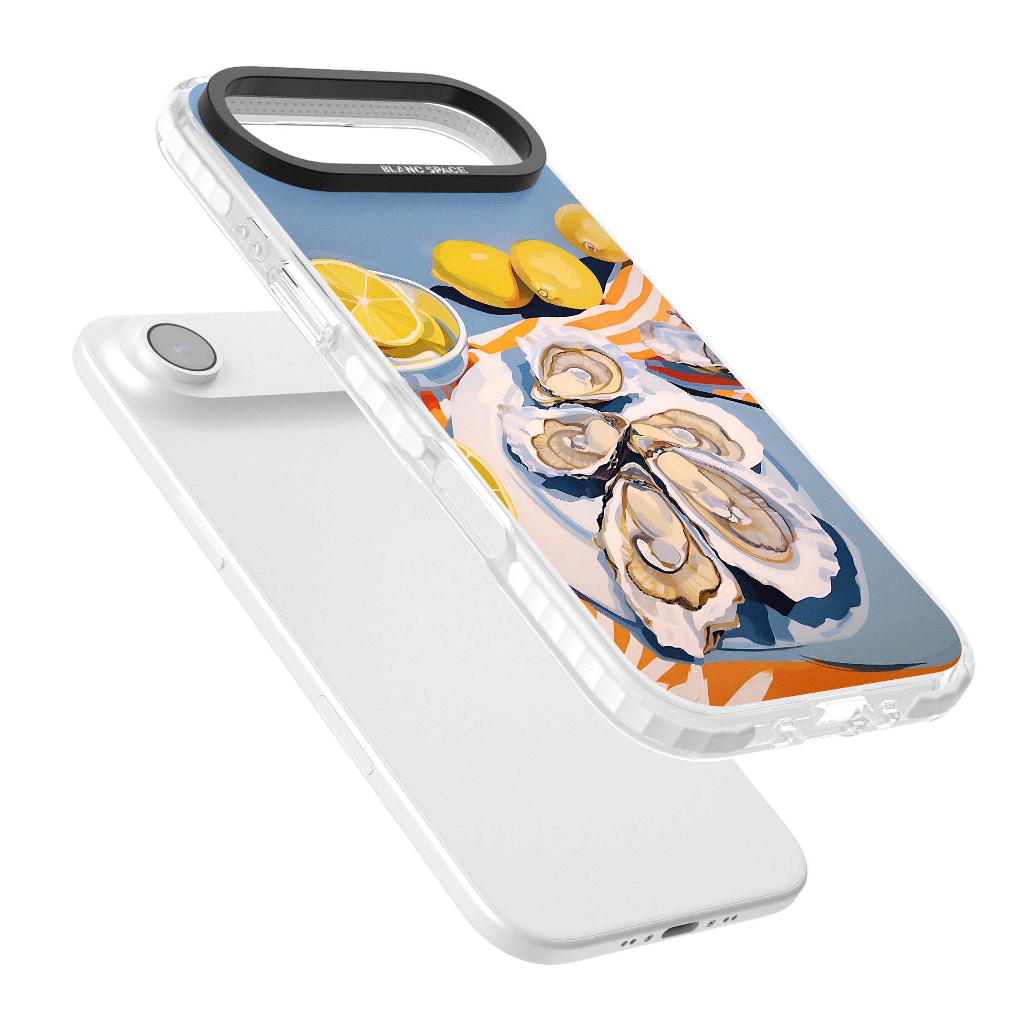 Fresh Oysters & Lemons iPhone 17 Air Impact Pro Clear Phone Case Colours