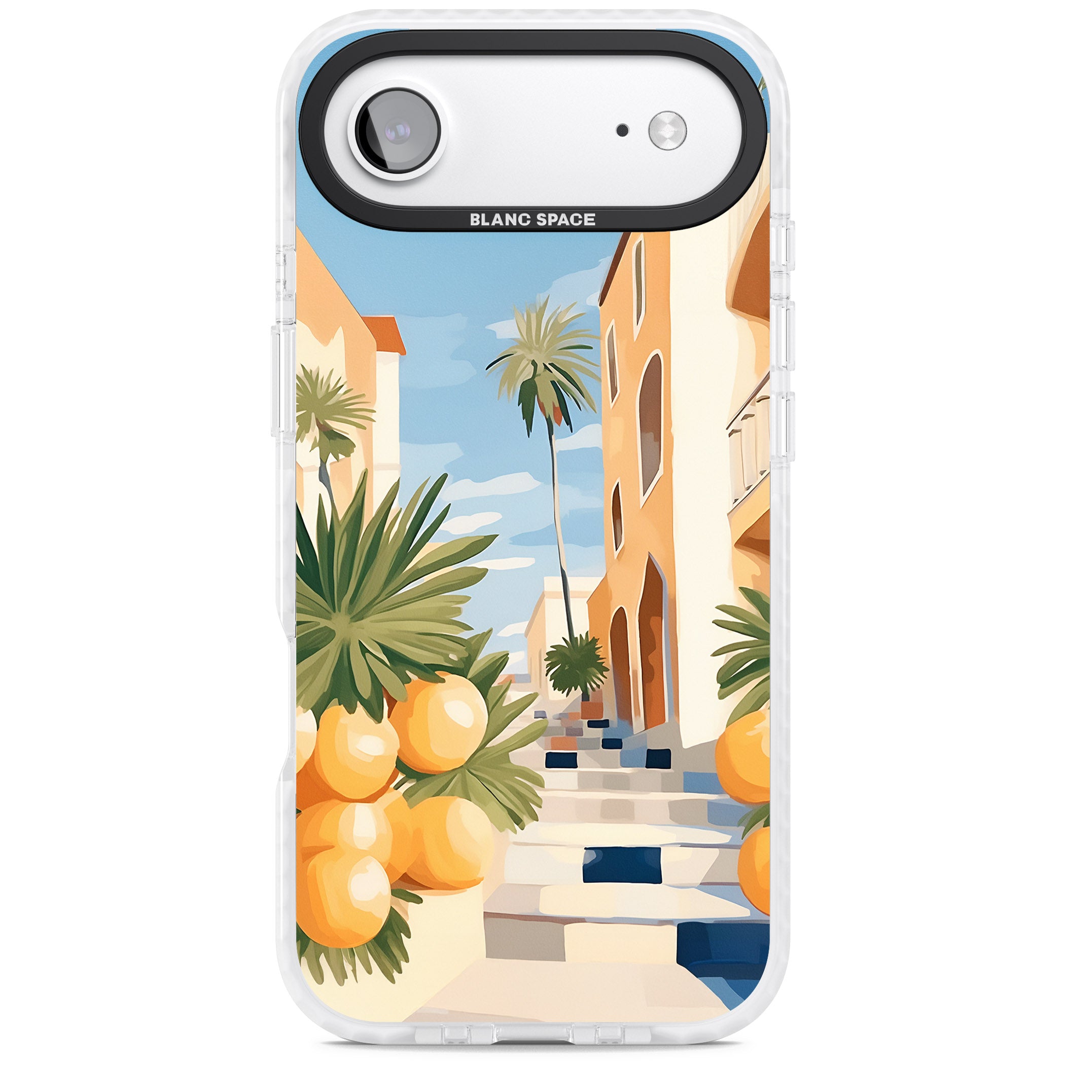 Mediterranean Village iPhone 17 Air Impact Pro Clear Phone Case