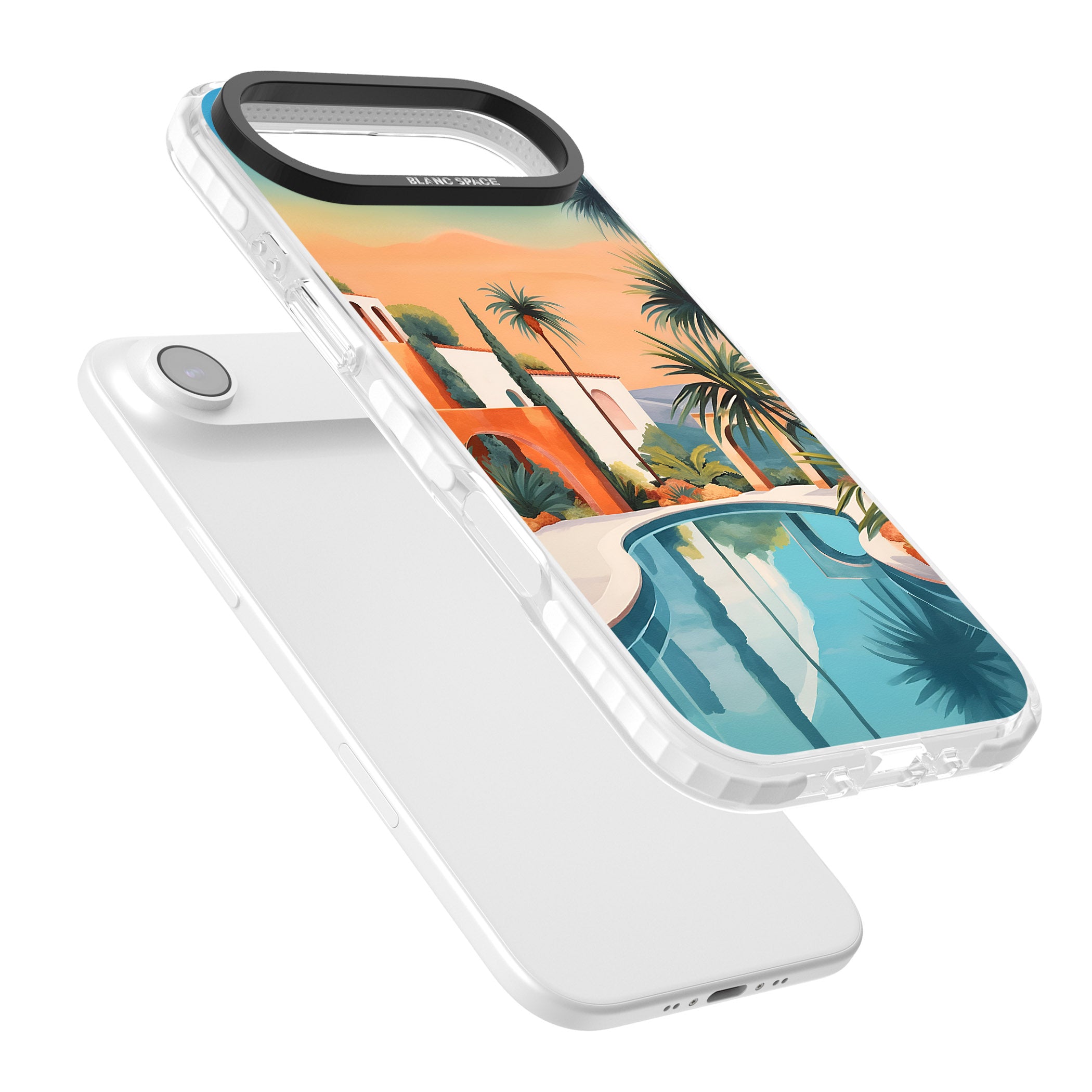 Villa Sunset iPhone 17 Air Impact Pro Clear Phone Case Colours