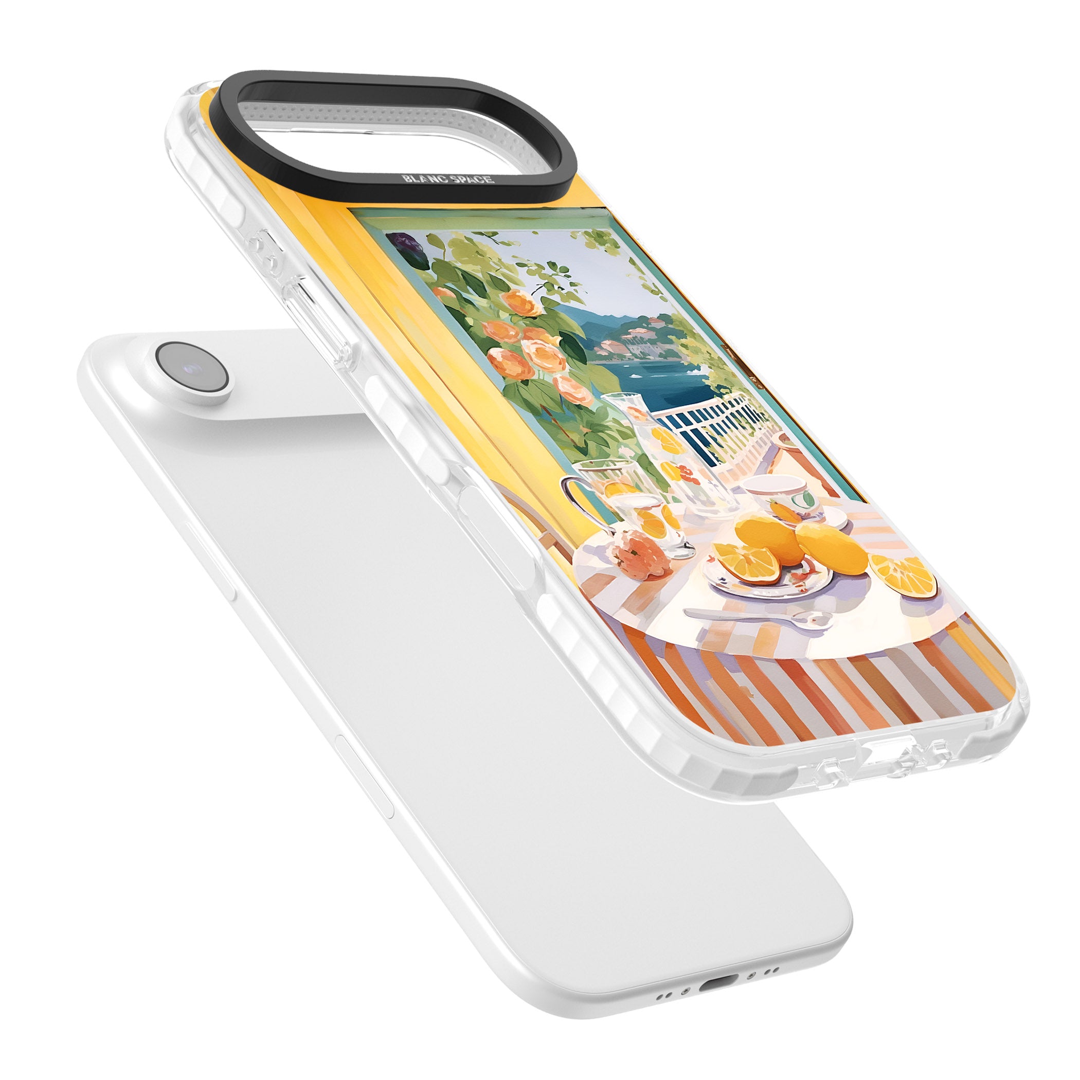 Amalfi Breakfast Balcony iPhone 17 Air Impact Pro Clear Phone Case Colours