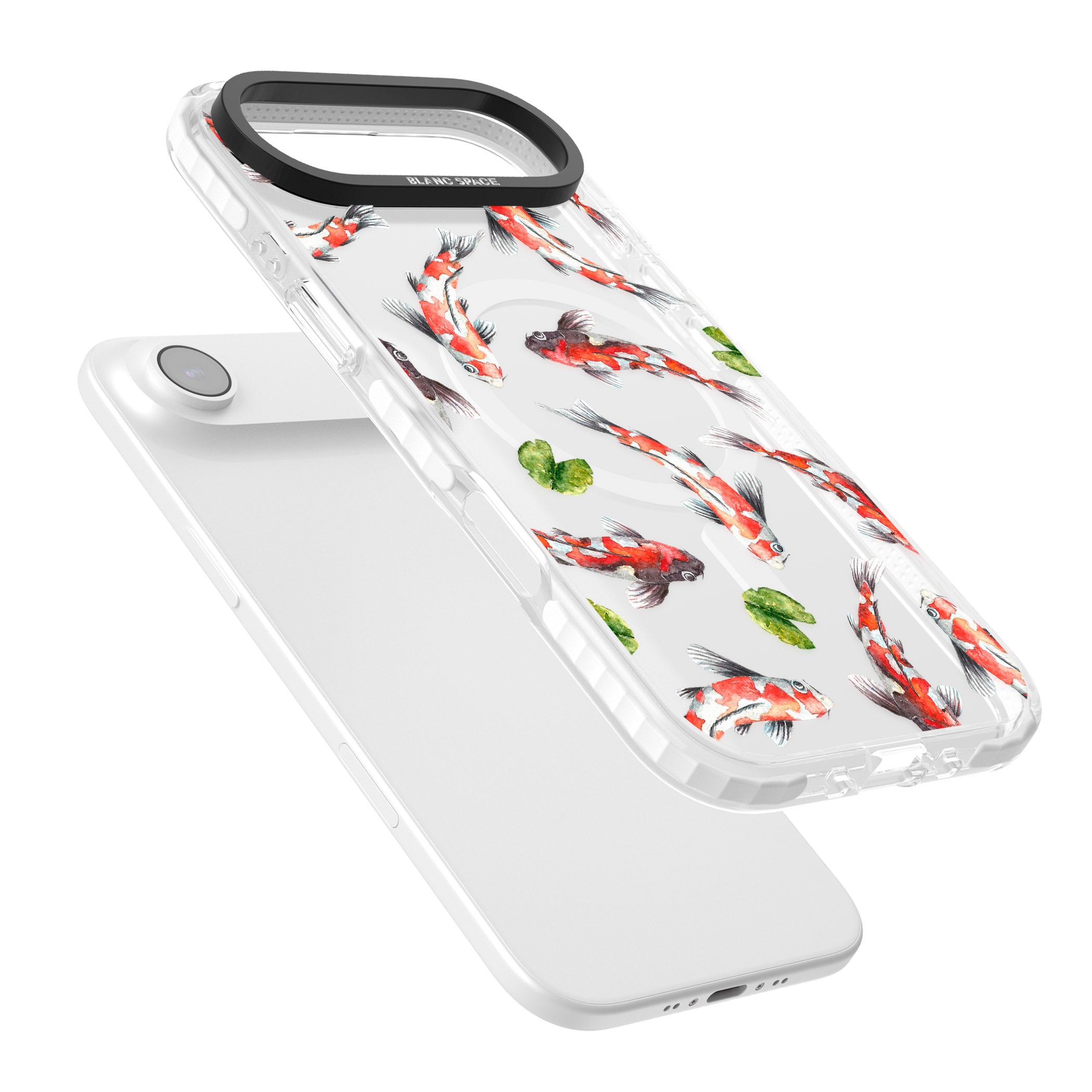 Koi Fish Watercolour iPhone 17 Air Impact Pro Clear Phone Case Colours