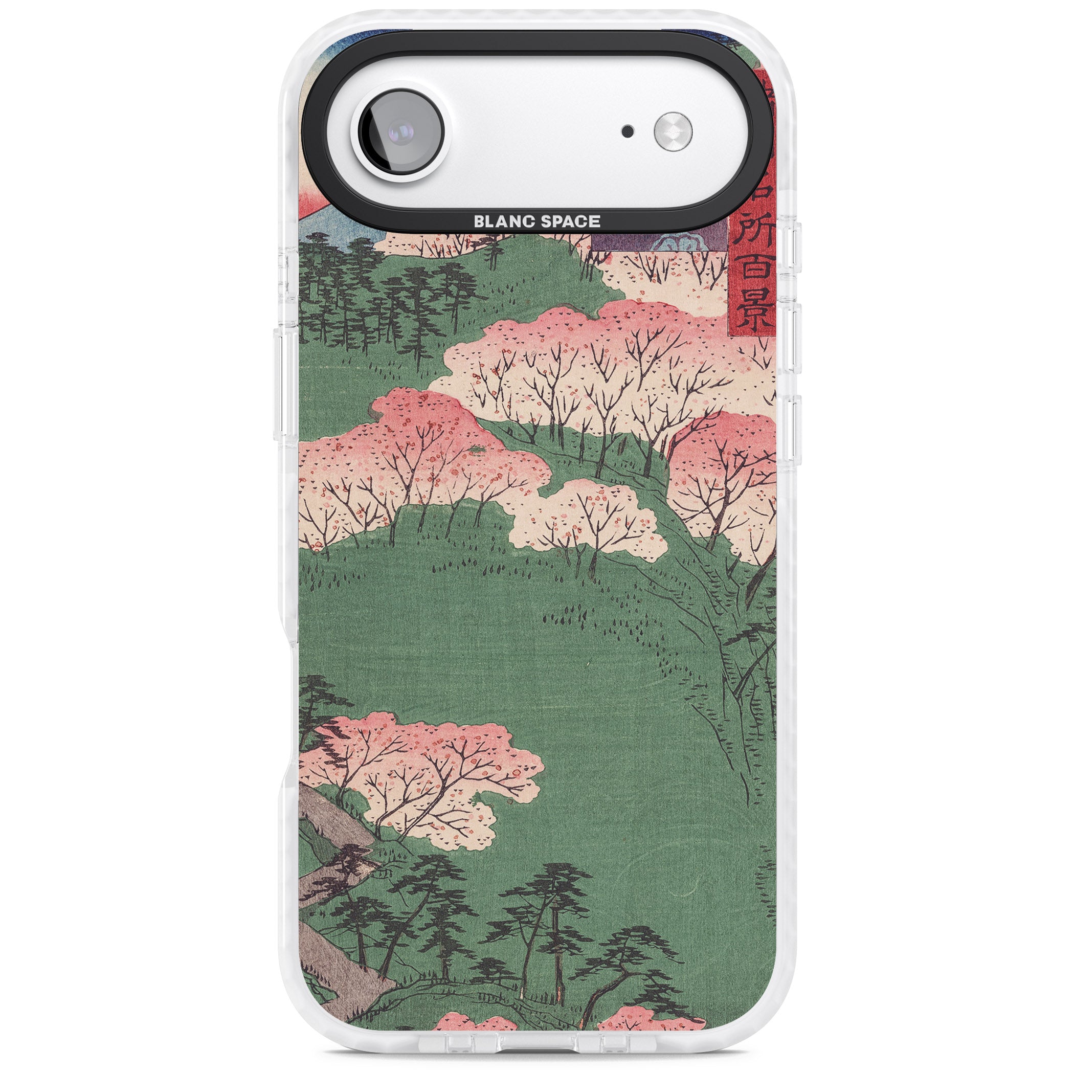 Japanese Illustration Cherry Blossom Forest iPhone 17 Air Impact Pro Clear Phone Case