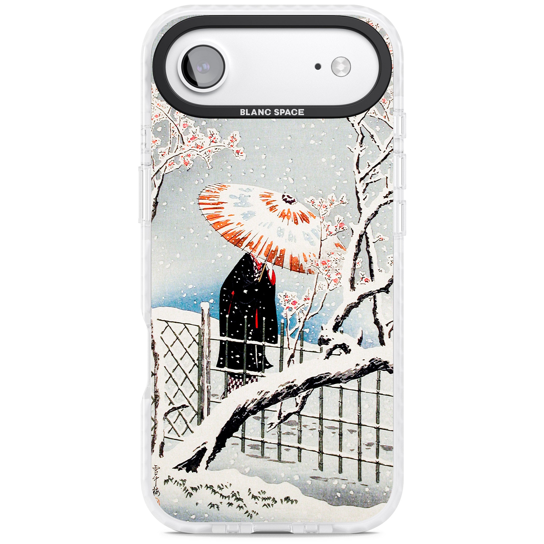 Plum Tree In Snow By Hiroaki Takahashi iPhone 17 Air Impact Pro Clear Phone Case