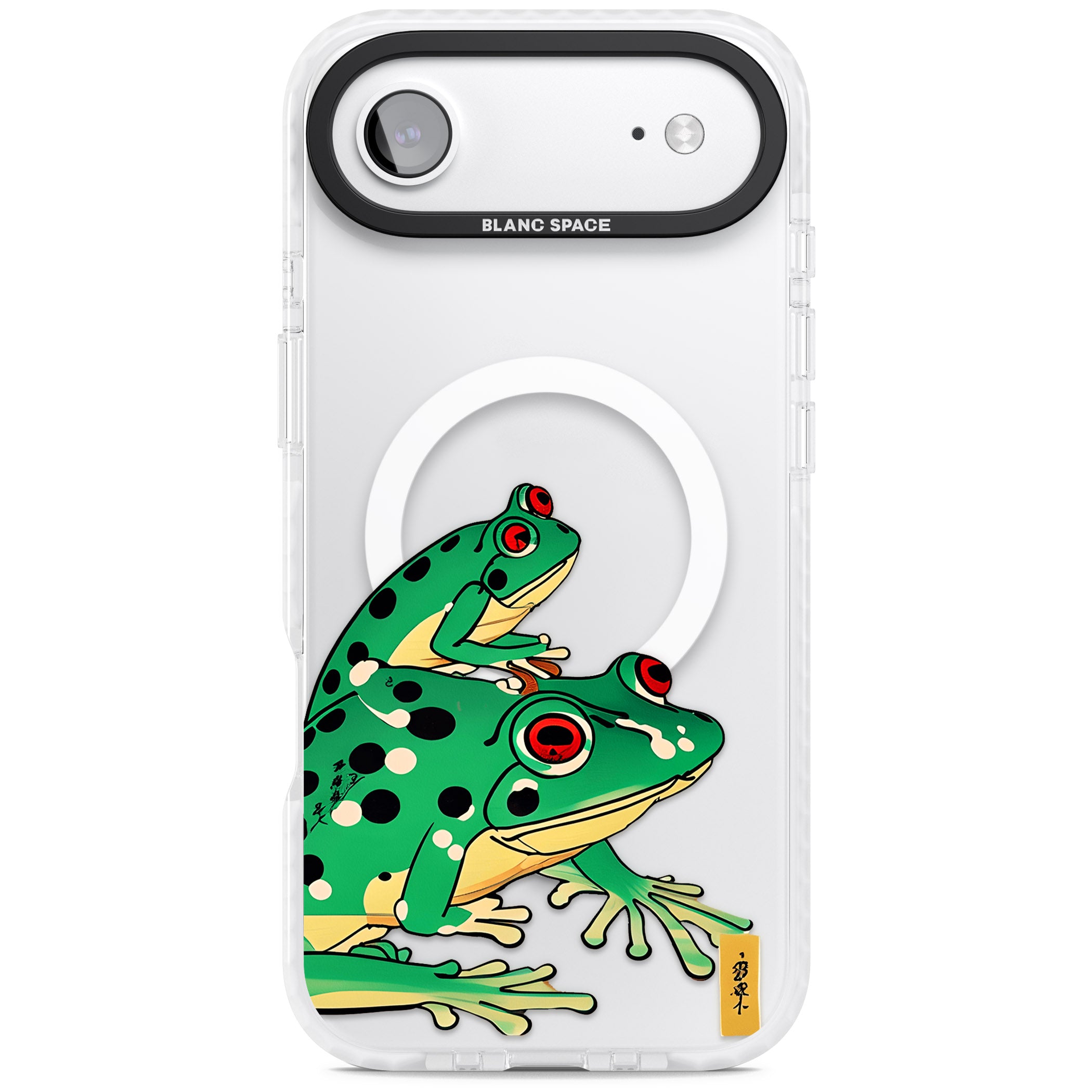 Matsumoto Hoji Frog Green iPhone 17 Air Impact Pro Clear Phone Case