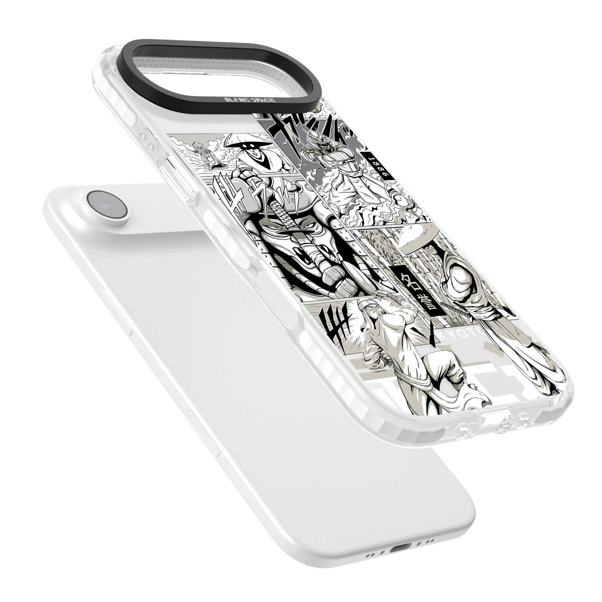 Greyscale Anime Comic iPhone 17 Air Impact Pro Clear Phone Case Colours