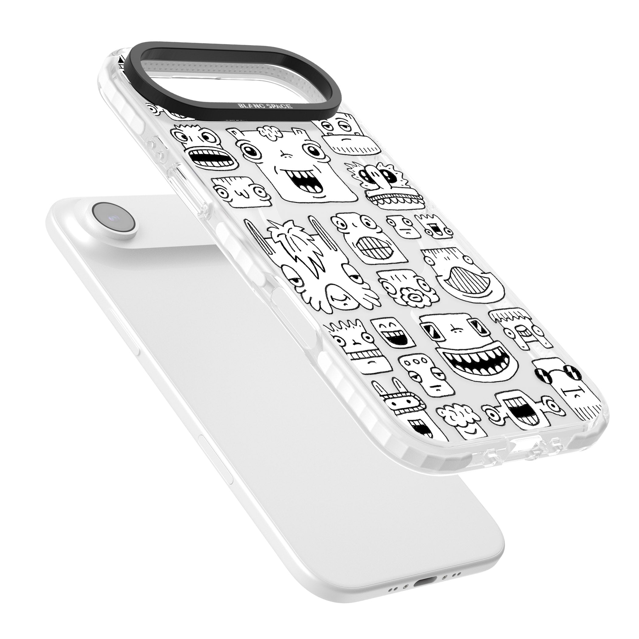 Burst Heads iPhone 17 Air Impact Pro Clear Phone Case Colours