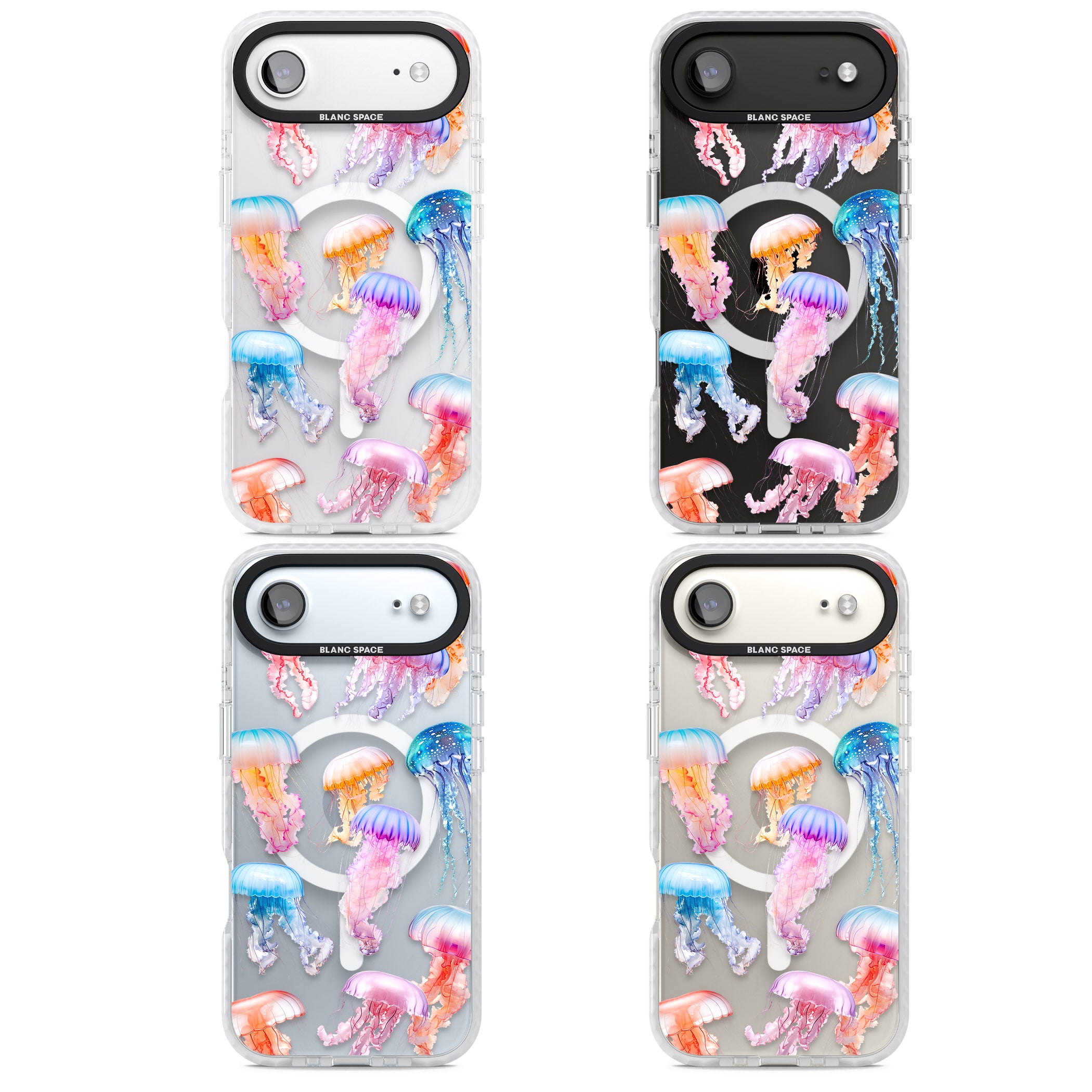 Vibrant Jellyfish iPhone 17 Air Impact Pro Clear Phone Case APT Impact Protection