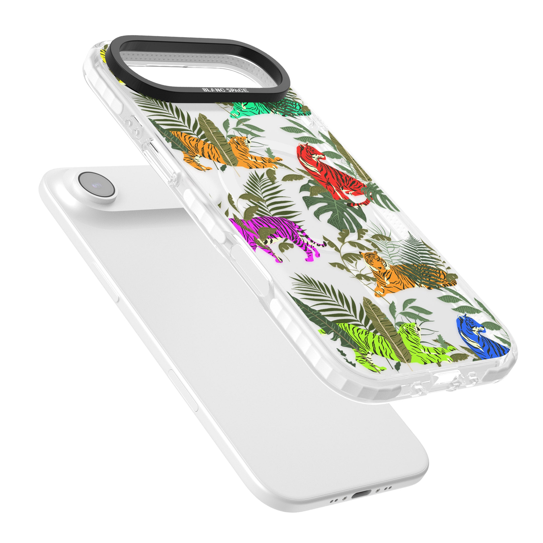 Colorful Jungle Tiger iPhone 17 Air Impact Pro Clear Phone Case Colours