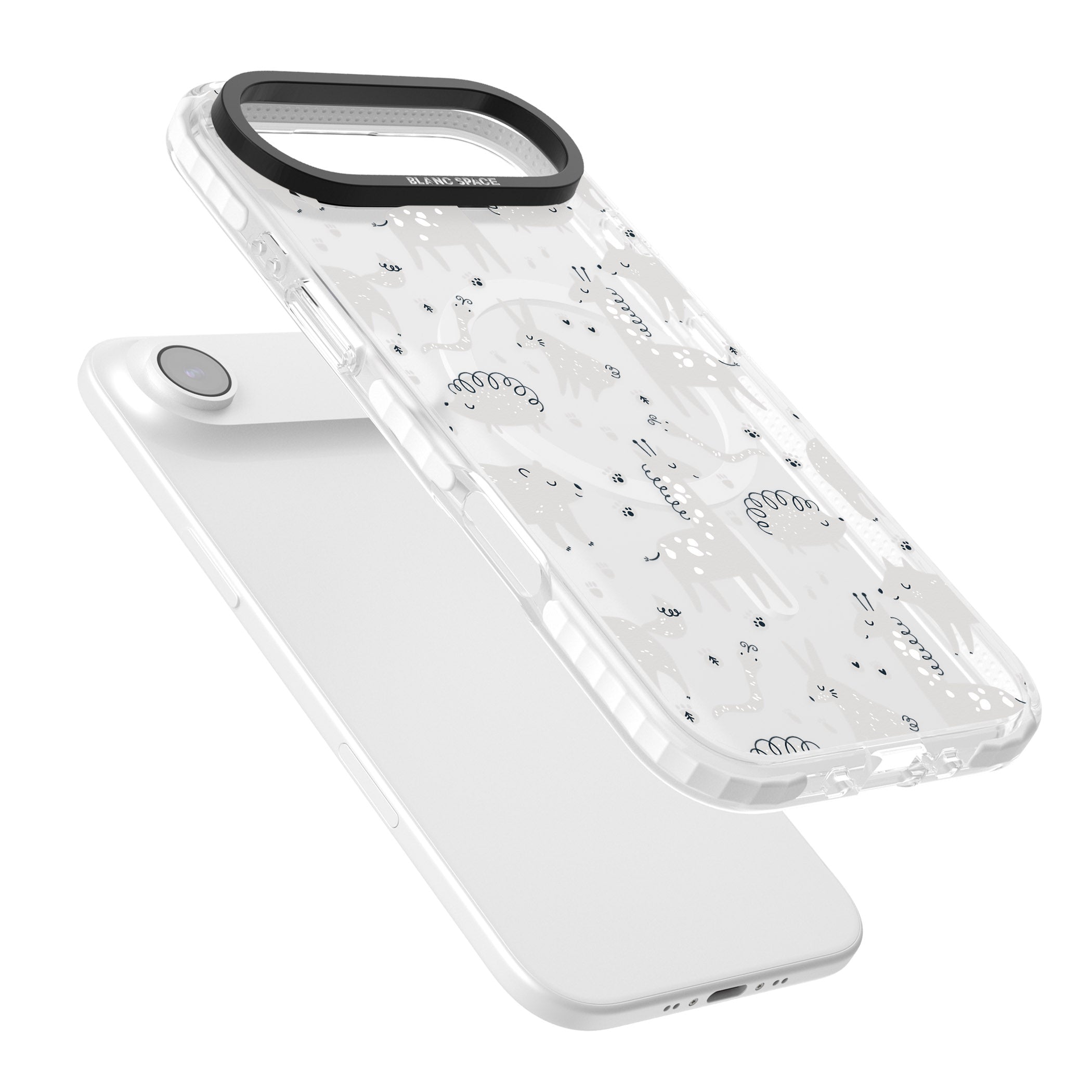 Monochrome Animal Party iPhone 17 Air Impact Pro Clear Phone Case Colours