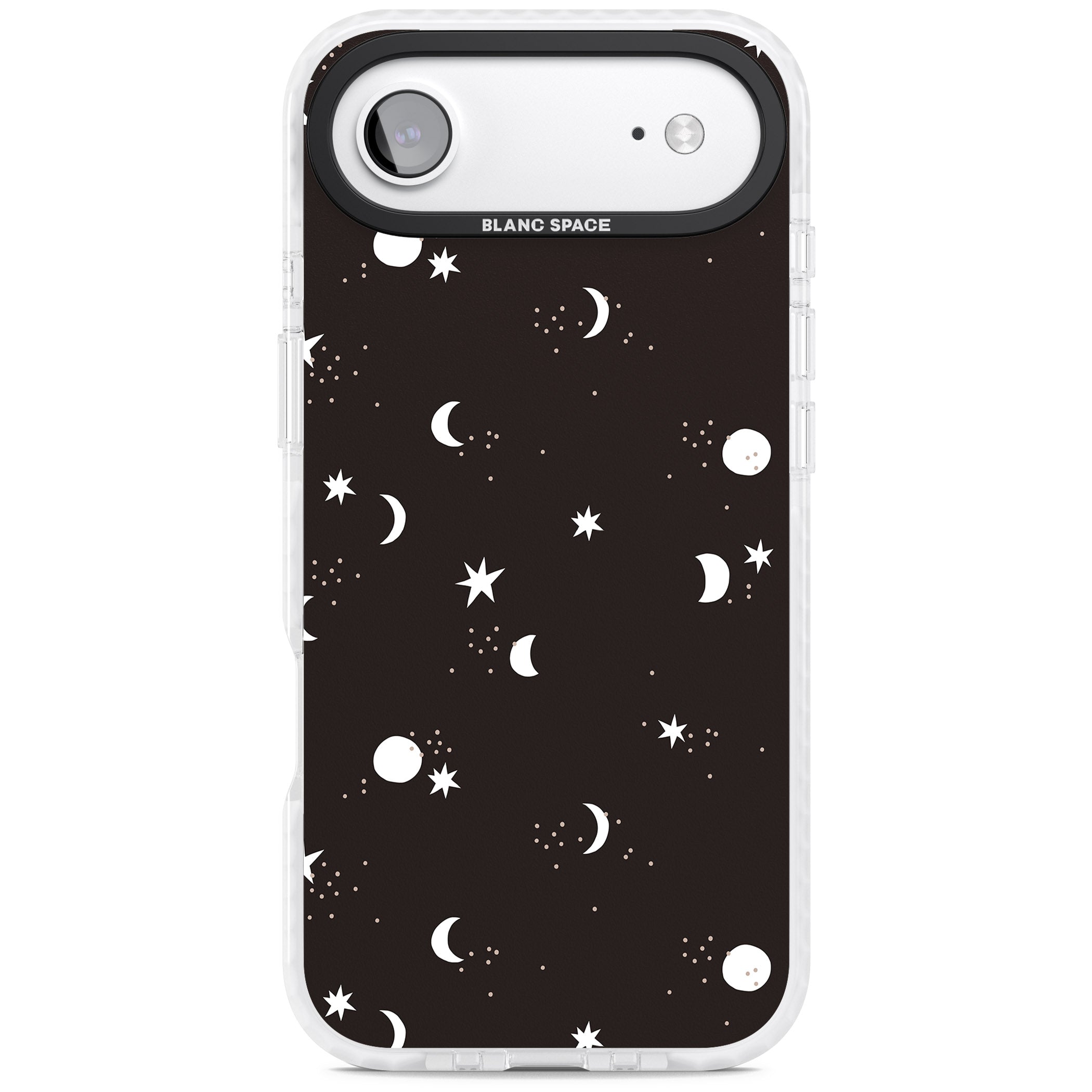Funky Moons & Stars iPhone 17 Air Impact Pro Clear Phone Case